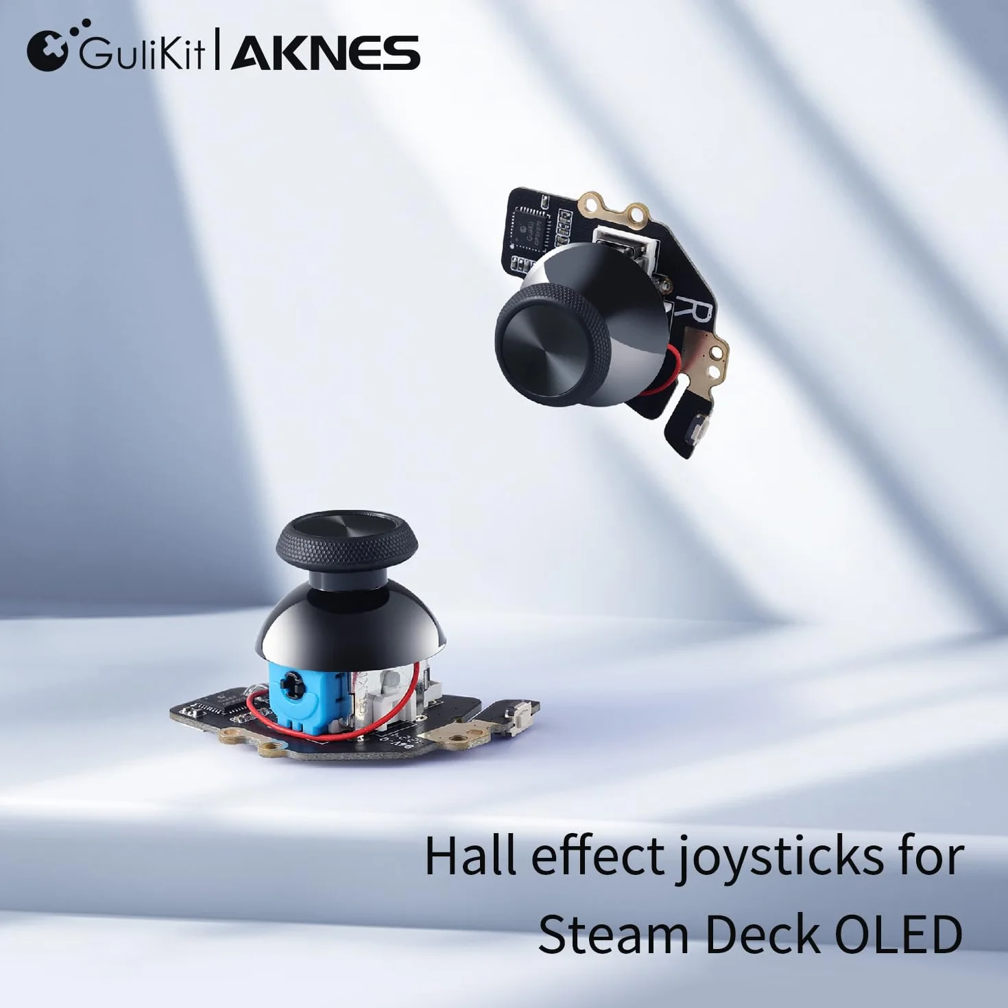 Gulikit Hall Effect Joystick do Steam Deck OLED, akcesoria do naprawy kija z czujnikiem dotykowym, bez lutowania