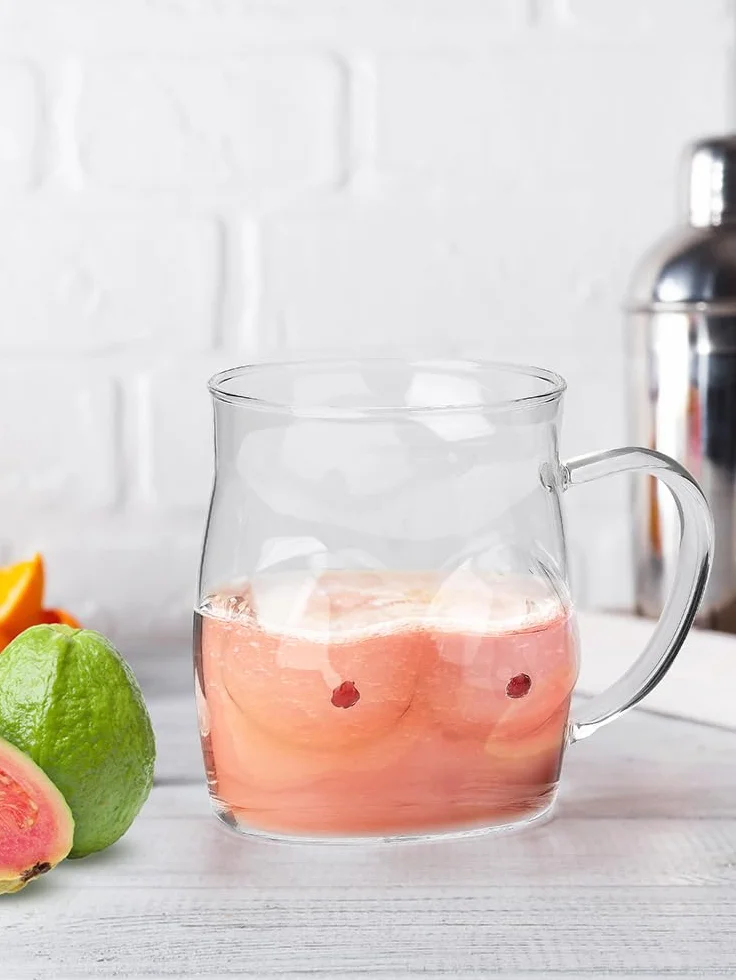 Szklany Kubek do Kawy 480 Ml Szkło Borokrzemowe Izolowana Filiżanka