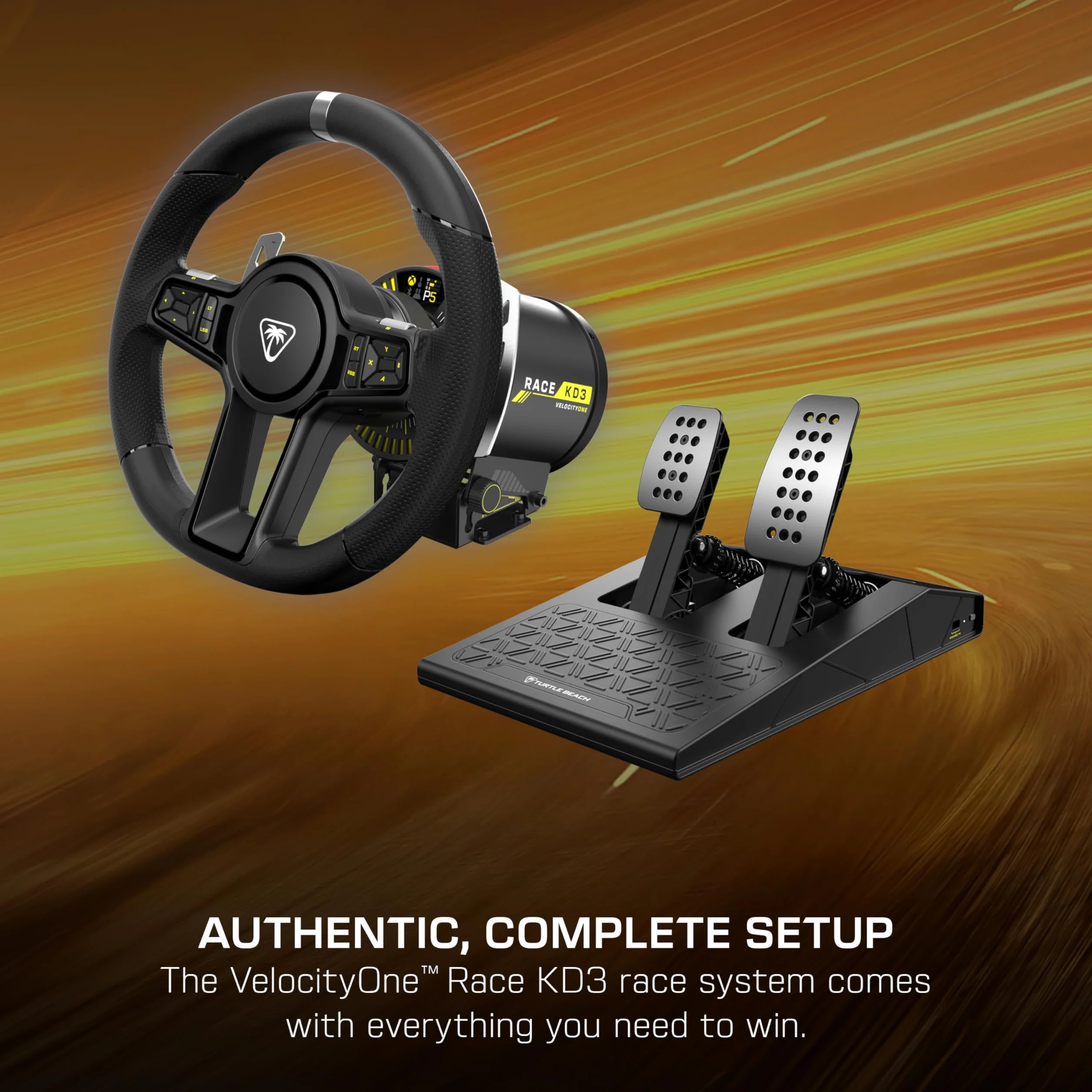 Turtle Beach VelocityOne Race KD3 Direct Drive Force Feedback Koło wyścigowe i pedały do Xbox Series X|S, Xbox One, Windows 10/11 PC