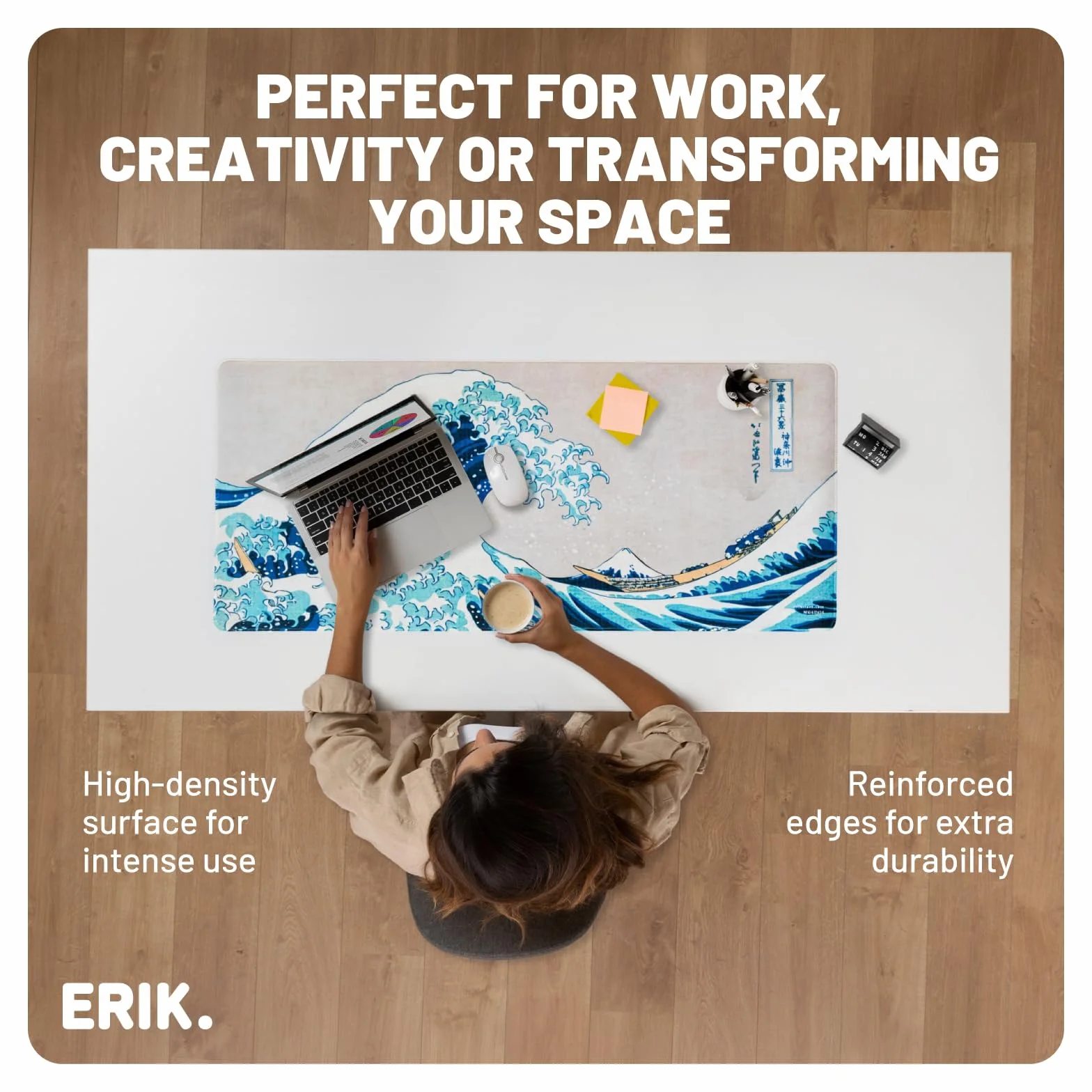 Grupo Erik MGGE024 Podkładka pod Mysz, Wielokolorowy, 85 x 35 x 4 cm