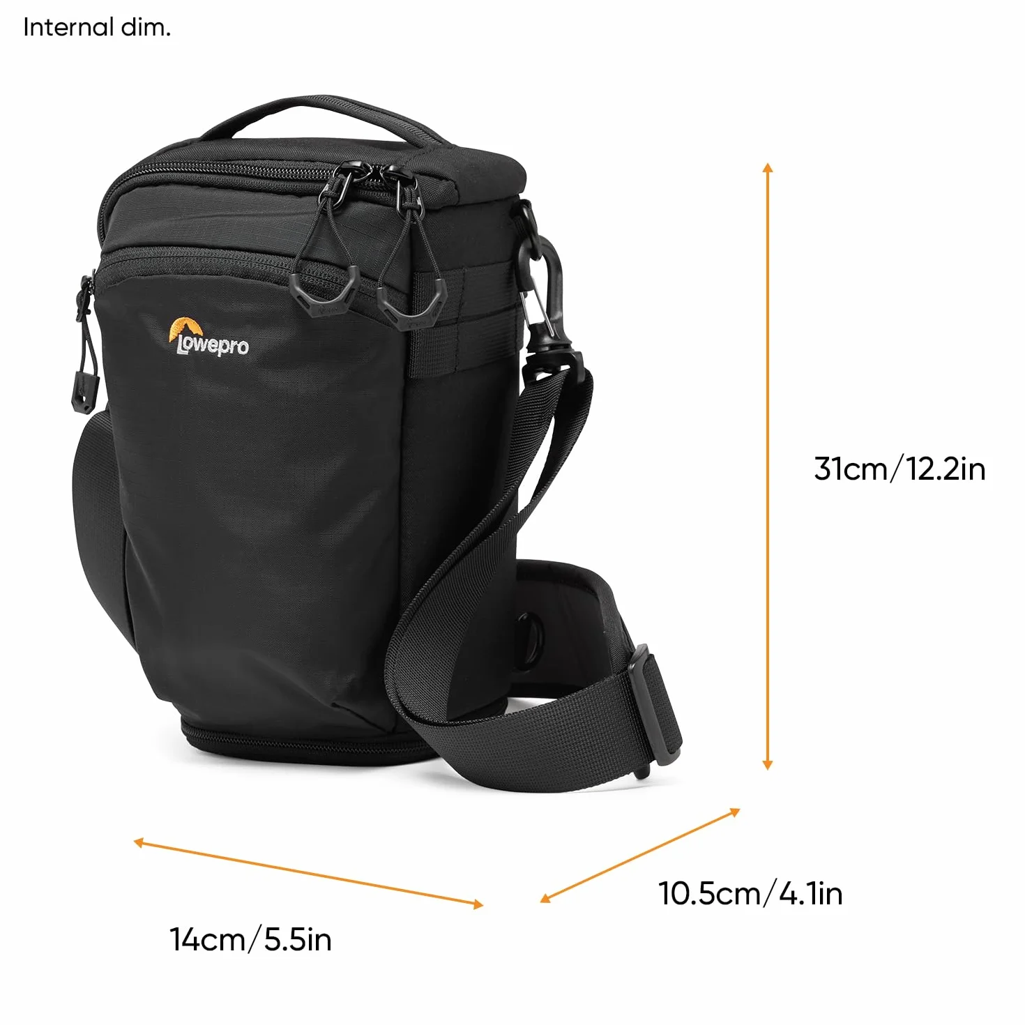 Lowepro ProTactic TLZ 70 Slim AW III Torba na aparat ładowany od góry, futerał na aparat DSLR, bezlusterkowy, Vol. 4L Dim: 31 x 10,5 x 14 cm do aparatów z dołączonym obiektywem, modułowa torba na