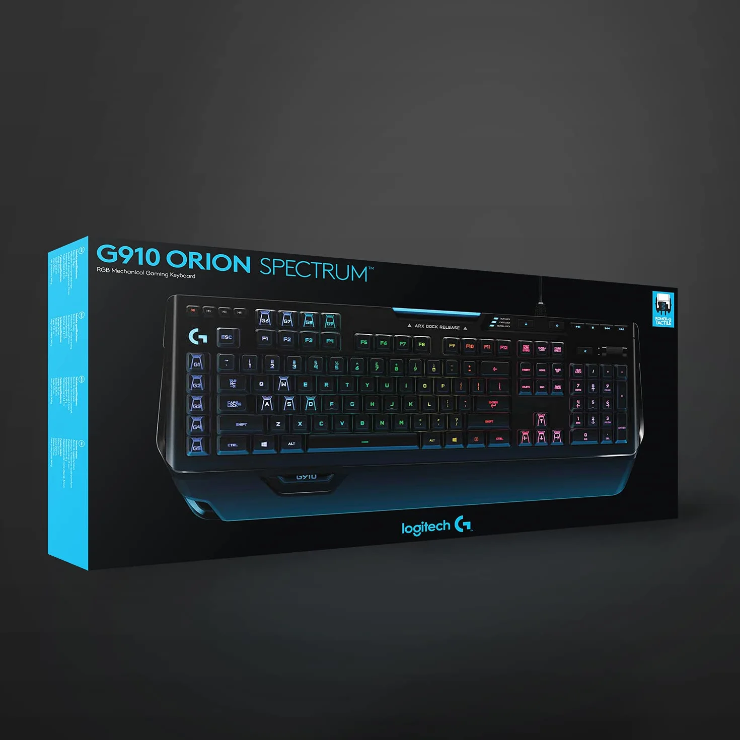 Logitech G910 Orion Spectrum RGB Mechanical Gaming Keyboard, Czarny