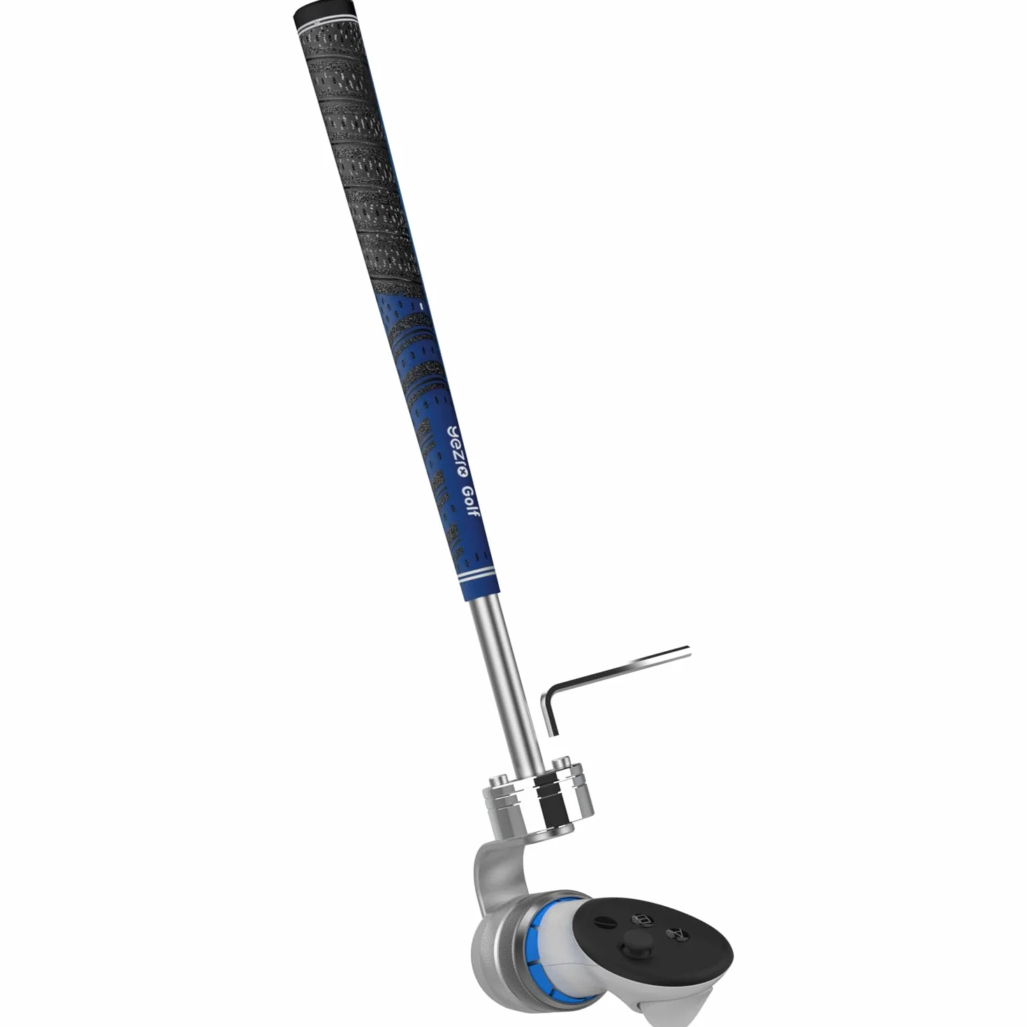 YEZRO Mocowanie kija golfowego do Meta Quest 3 – regulowany uchwyt VR, akcesoria do golfa, konstrukcja 90°, śledzenie ciągłe