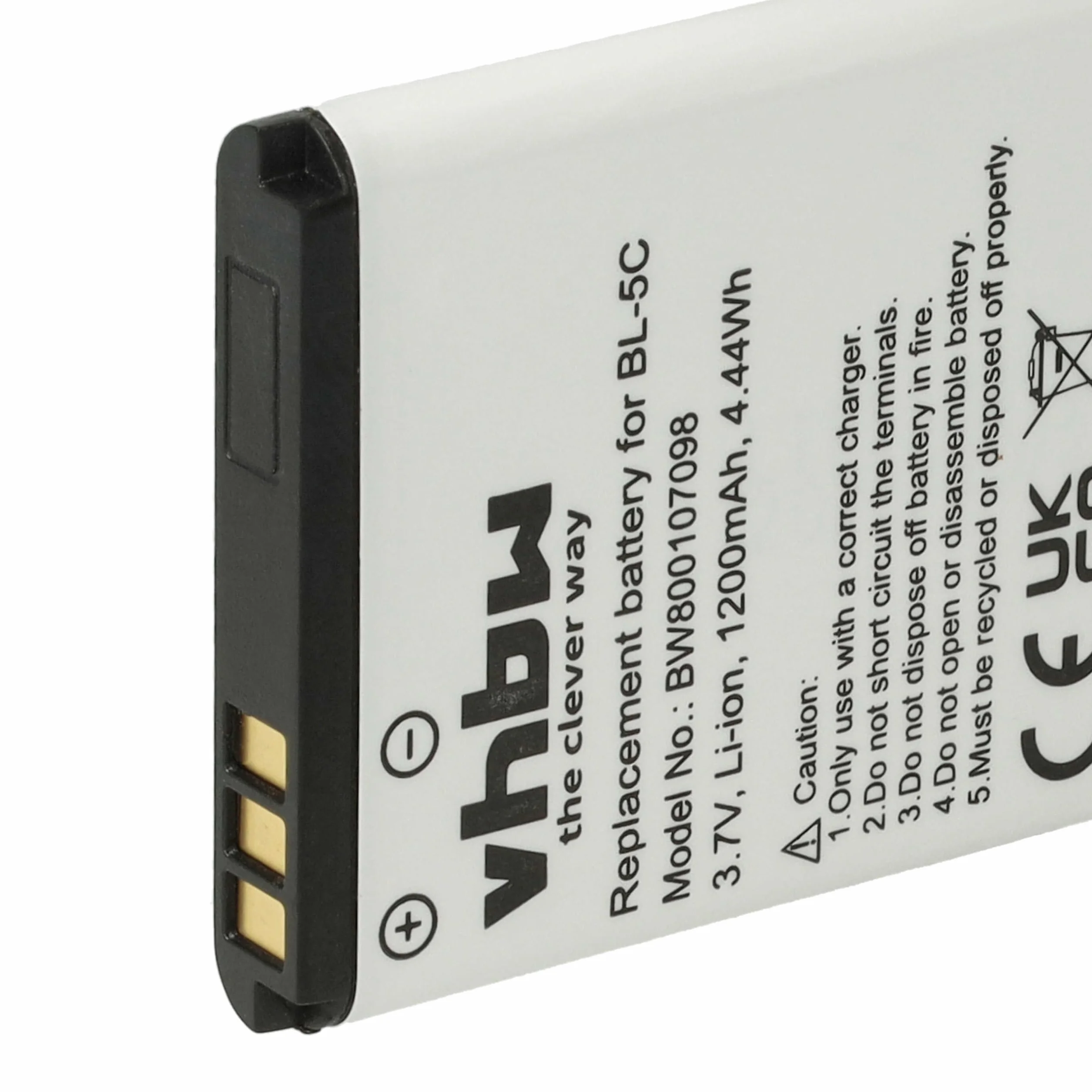 vhbw Bateria kompatybilna ze wzmacniaczami PowerTel M6300 Smartphone (1200mAh, 3,7V, Li-ION)