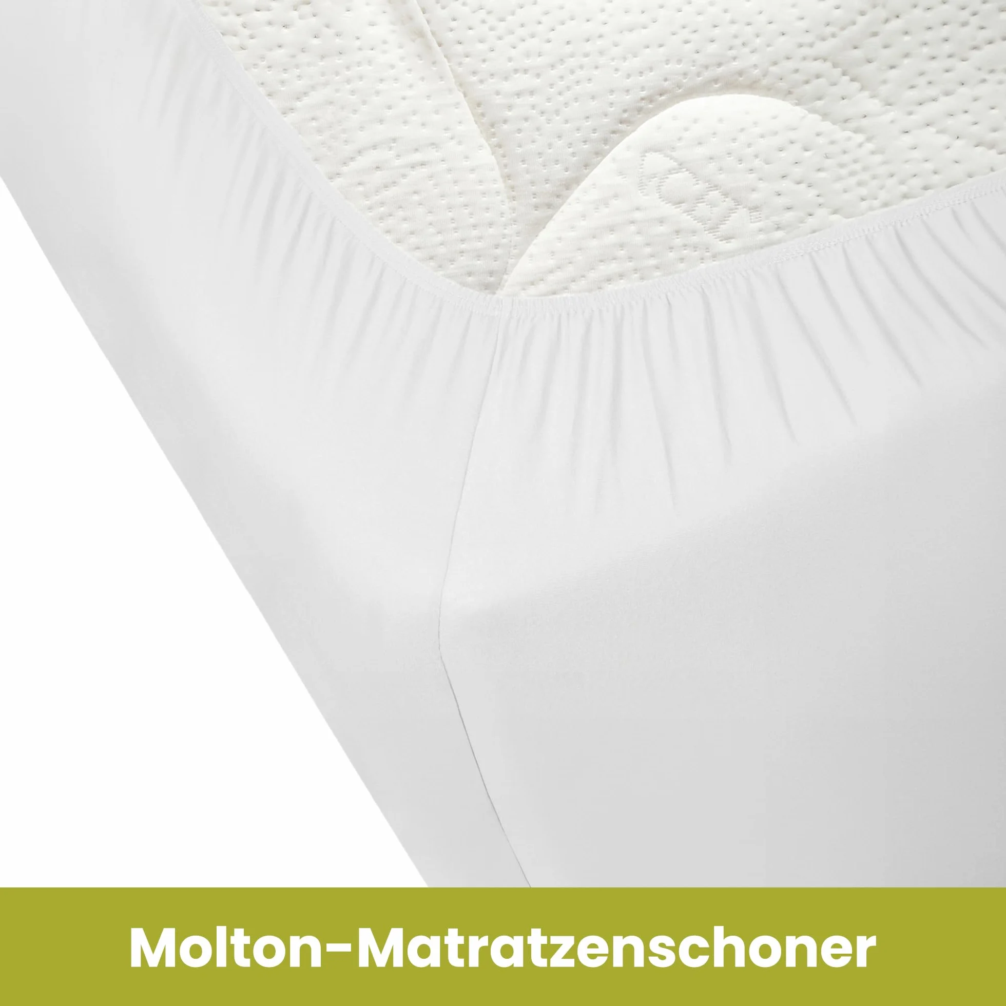 Ochraniacz na materac Molton Öko-Tex 100% bawełna biały 1 sztuka