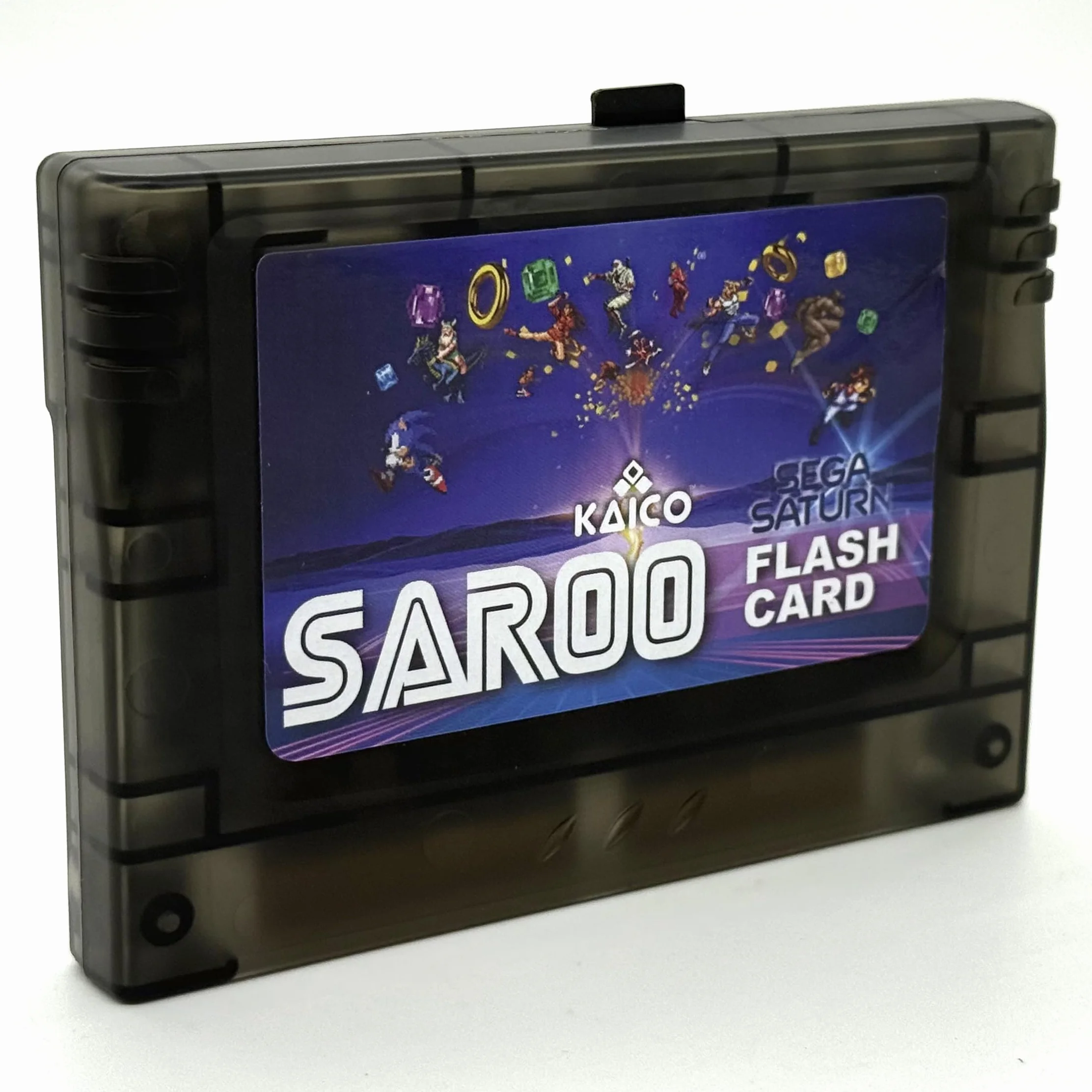 Kaico Sega Saturn Saroo Flash Cart - wszystko w jednym wkładzie - wbudowany Saturn Pseudo Kai - w zestawie z oficjalną kartą pamięci 8 GB Micro SD - dysk flash Sega Saturn Saroo v1.3