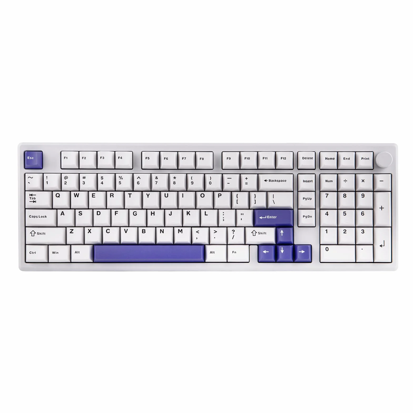 EPOMAKER Galaxy100 QMK/Via pełnowymiarowa mechaniczna klawiatura do gier, USB-C/BT/2,4 GHz, bateria 8000 mAh, CNC aluminium, numpad, Hot-Swap, Gasket
