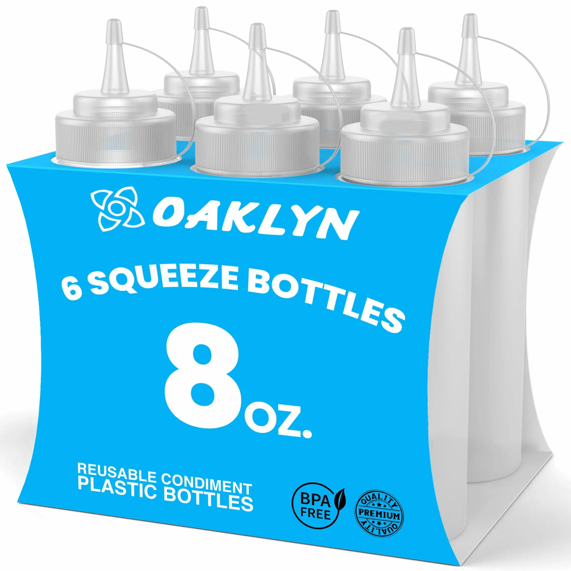 Plastikowe butelki do wyciskania przypraw zestaw 6 szt. Oaklyn