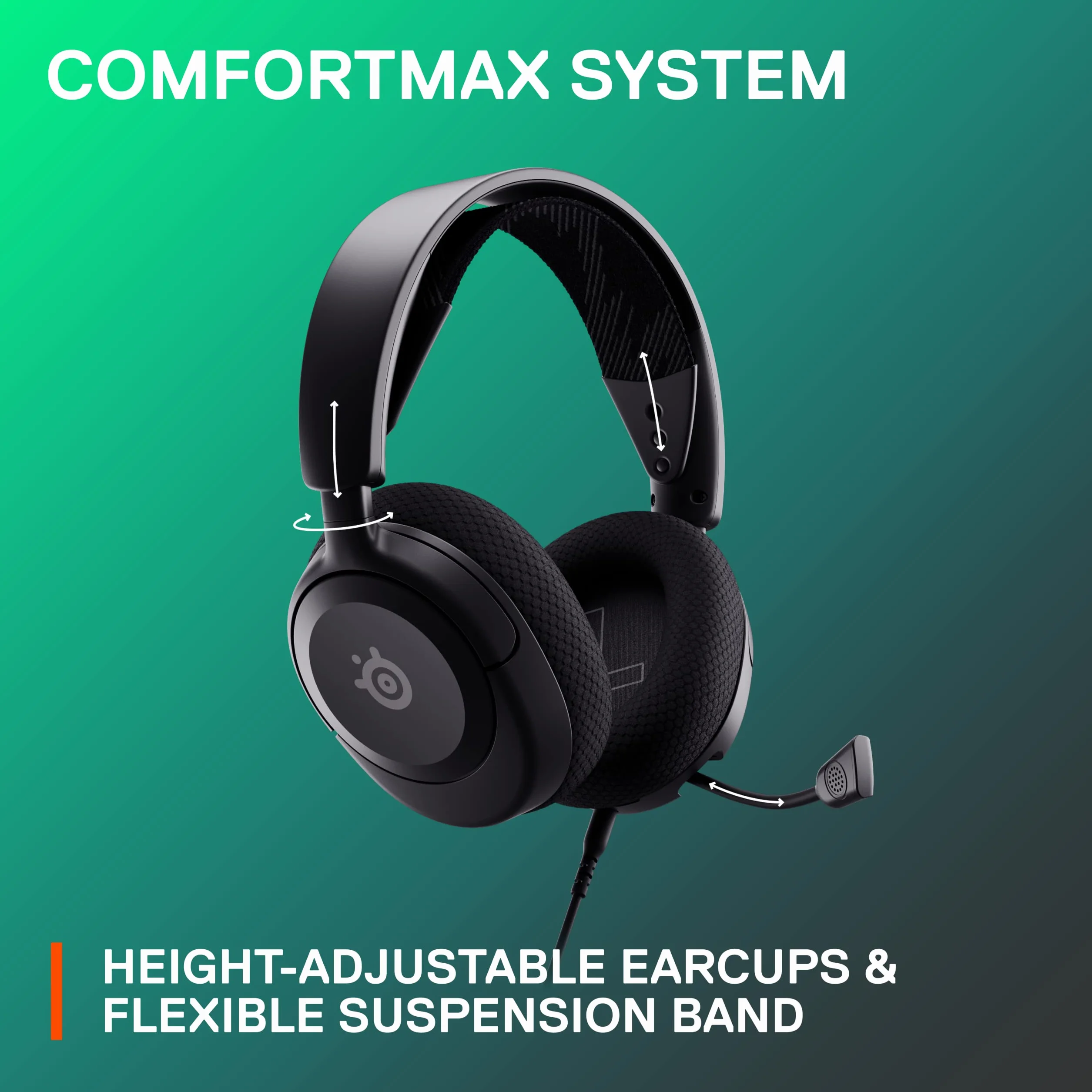 NOWY wielosystemowy zestaw słuchawkowy do gier SteelSeries Arctis Nova 1, sterowniki Hi-Fi - dźwięk przestrzenny 360°, wygodna konstrukcja, trwały, ultralekki, mikrofon z redukcją szumów, PC, PS5/PS4,