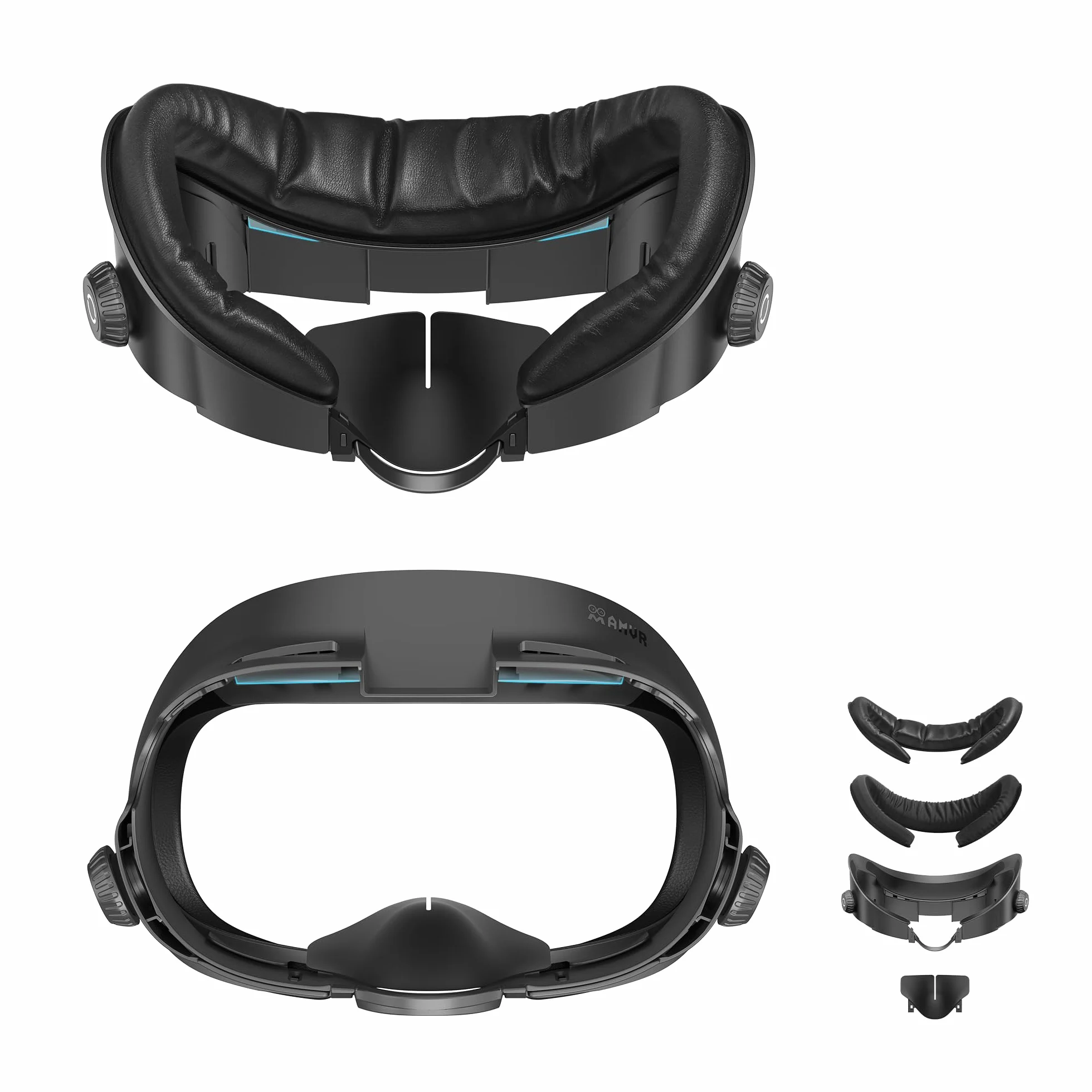 AMVR FC3 Ulepszona nakładka na twarz Interfejs twarzy Kompatybilny z Meta/Oculus Quest 3 z regulowanym pokrętłem