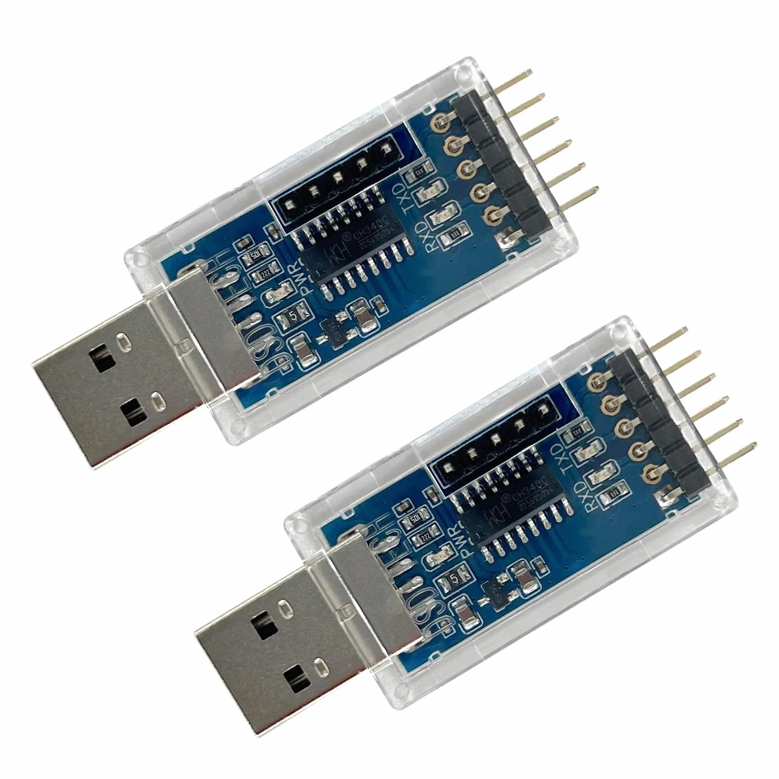 DSD TECH SH-U07B Adapter USB do TTL z chipem CH340C (2 szt.)