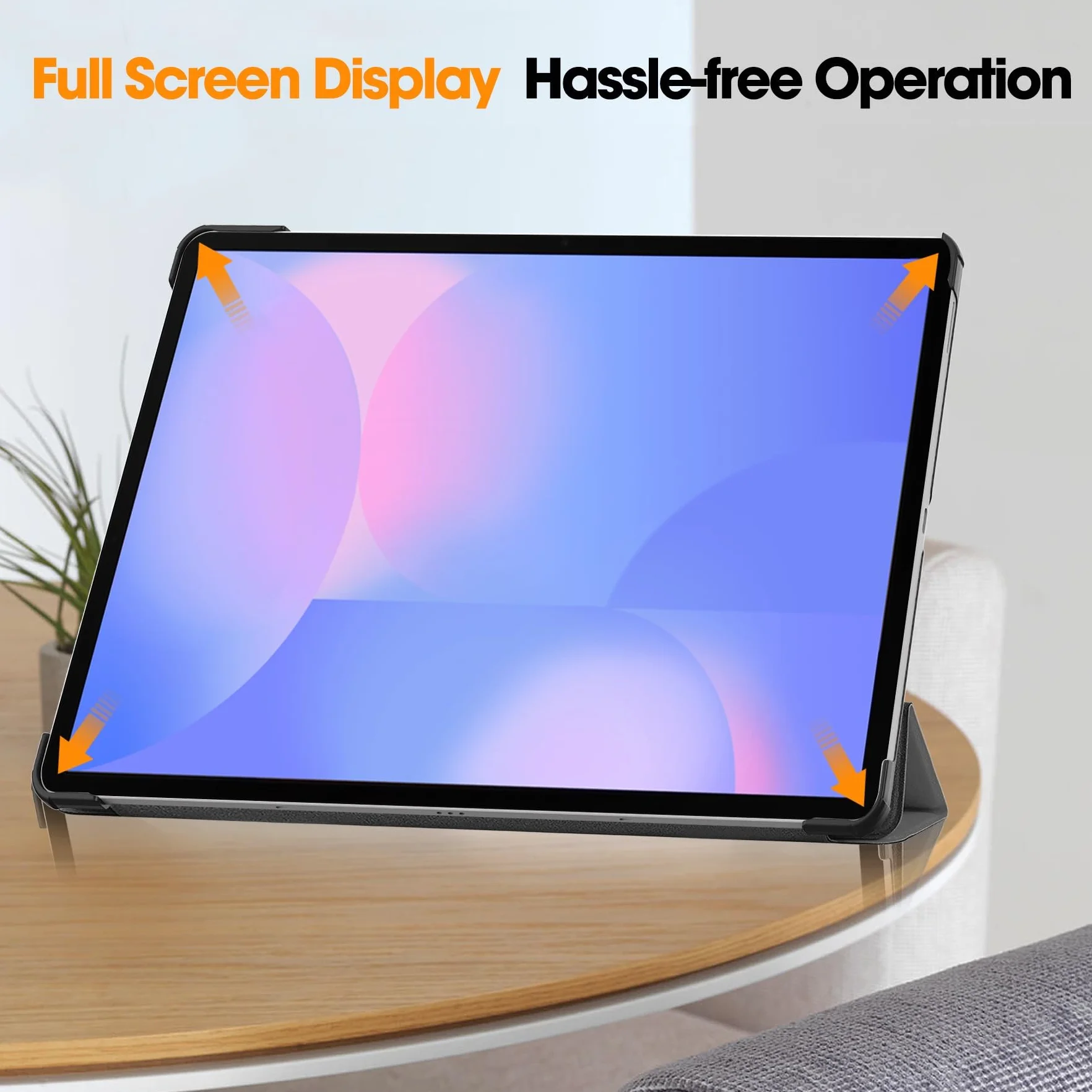 Etui na Tablet PC Kompatybilny z Samsung Galaxy Tab S10 FE Plus/S10 FE+ 13,1 cala X620 / X626B Etui na tablet Tri-Fold Multi-Viewing Angle, Lekkie etui ochronne Twarda obudowa PC, Automatyczne wybudza