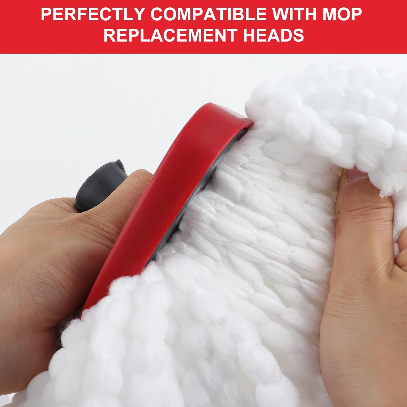 Sgizoku Obrotowa podstawa mopa kompatybilna z wymiennym mopem 2 w 1 Viledar Turbo Smart/Trubo Spin, Plastikowa trójkątna podstawa Akcesoria do mopa O-Cedar EasyWringing&Cleaning