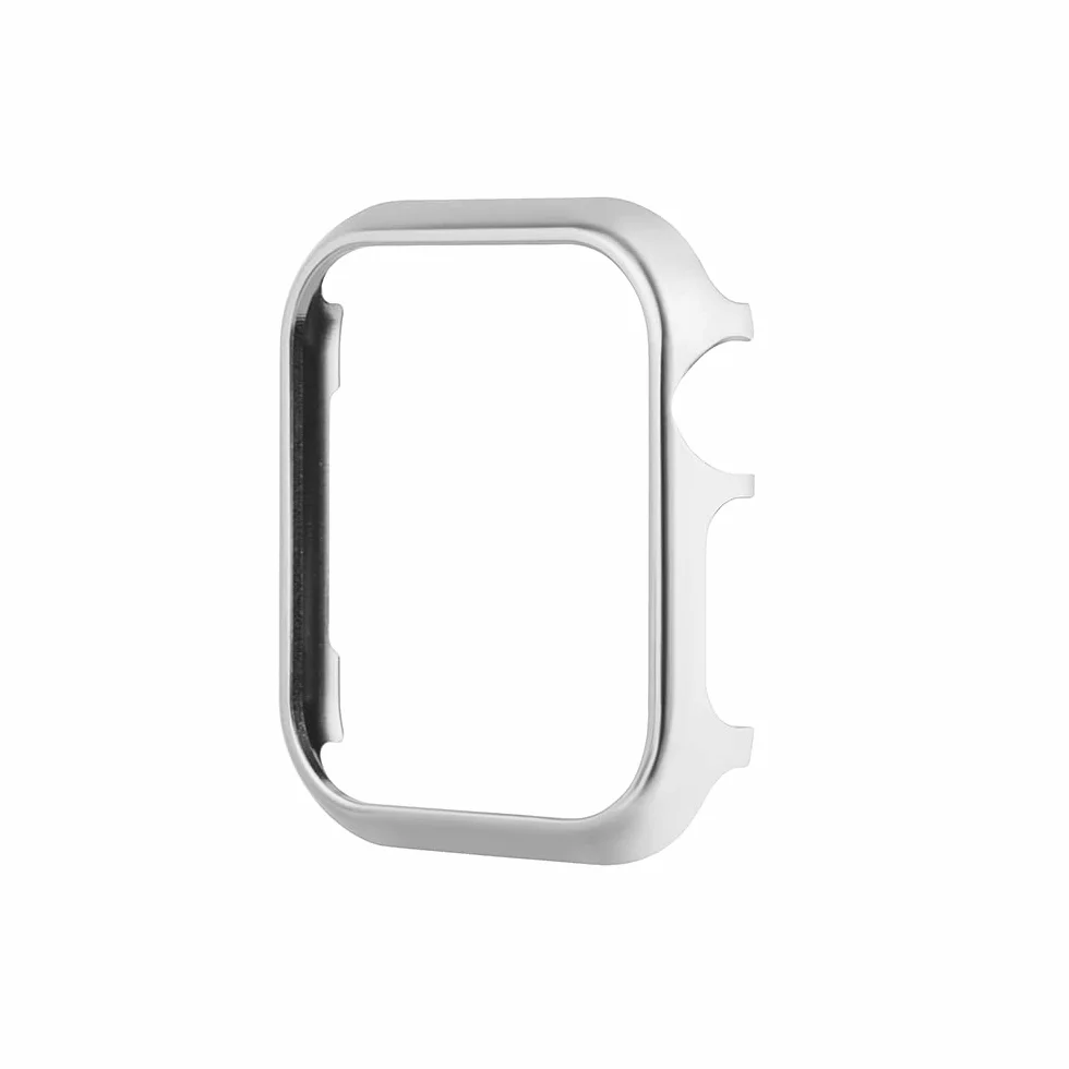 Etui ochronne do iWatch Series 6, 40 mm, błyszczące, metalowe etui ze stali nierdzewnej, odporne na uderzenia, etui typu bumper, ultra cienkie, kompatybilne z Apple Watch 40 mm Series 4 / 5 6 SE