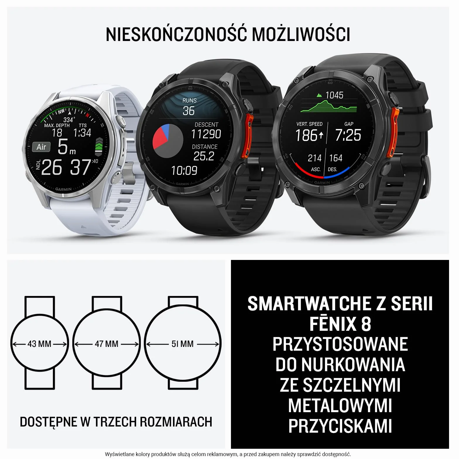 Garmin Fenix 8 47mm AMOLED Slate Gray Steel/Black