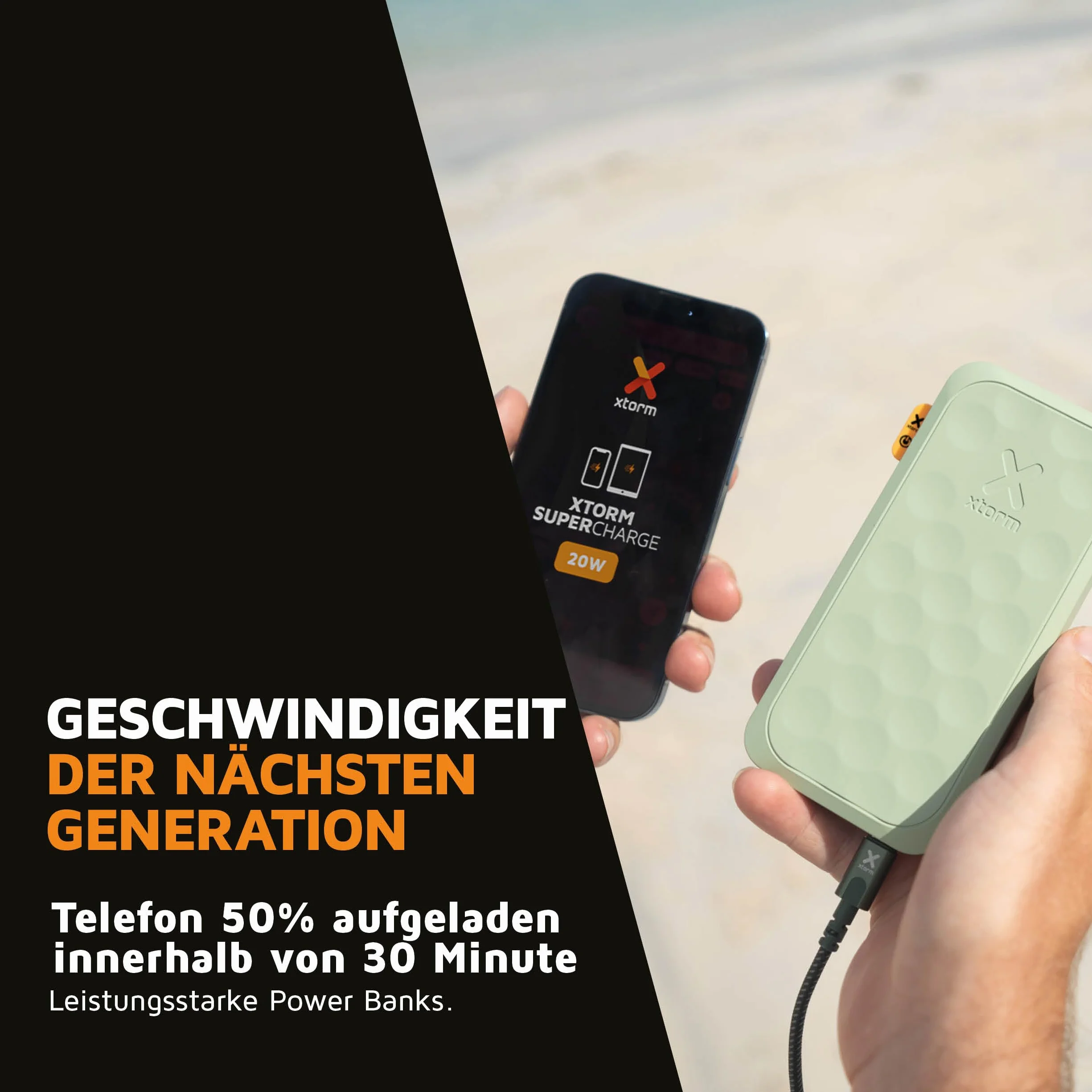 20 W FUEL SERIES POWERBANK 10 000 - SAGE GREE