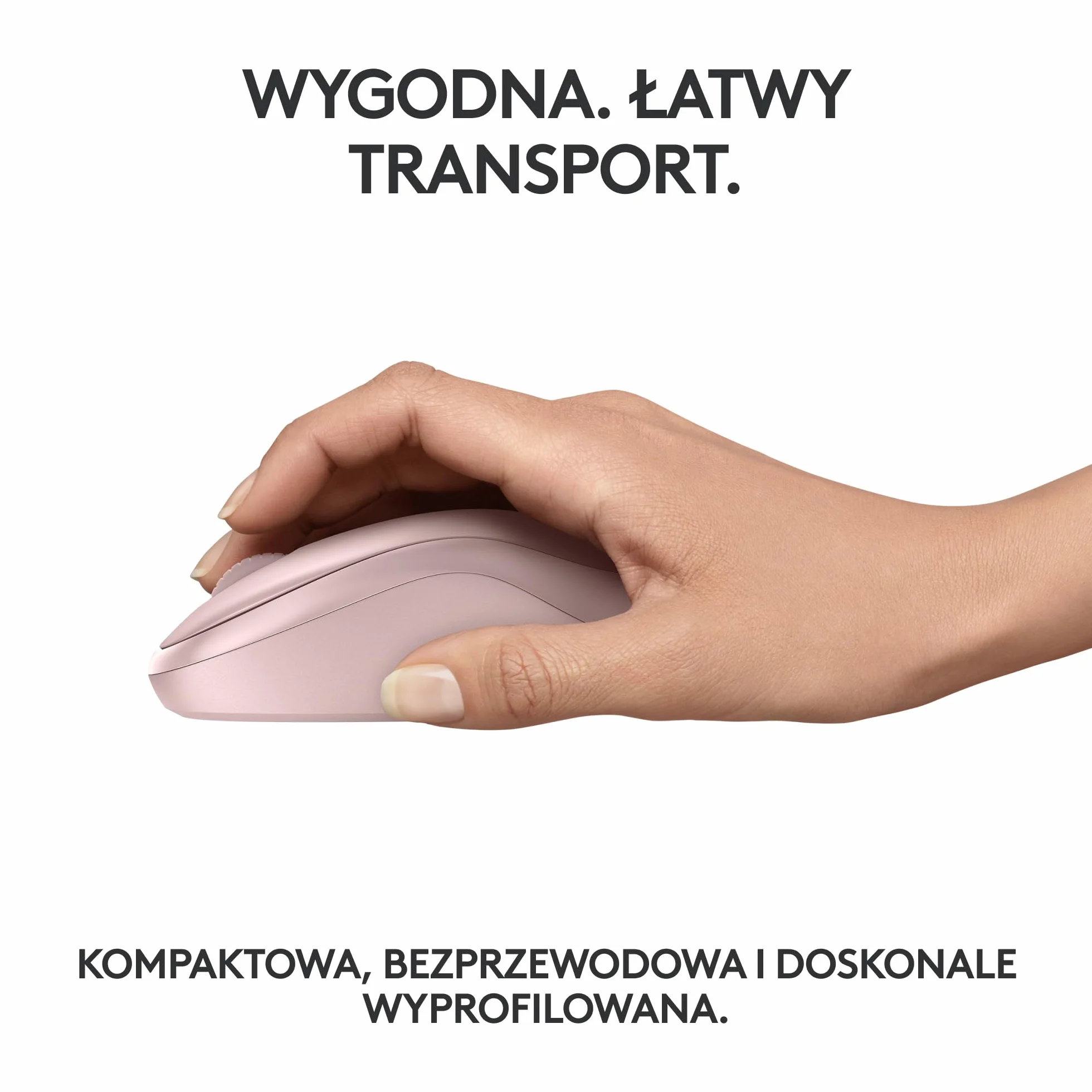 Logitech M240 Silent Bluetooth mysz, bezprzewodowa, kompaktowa, przenośna, śledzenie ruchów, bateria na 18 miesięcy, Windows, macOS, ChromeOS, zgodność z PC, Mac, laptop, tablet - Róża