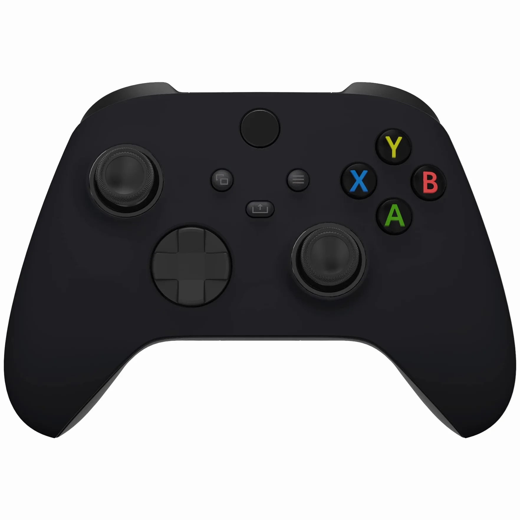 eXtremeRate FaceMag Czarny Magnetic Wymiana Front Housing Shell dla Xbox Series X & S Kontrolera, DIY Faceplate Cover z Accent Rings dla Xbox Core Model 1914 - Kontroler Nie Jest Wliczony W Cenę