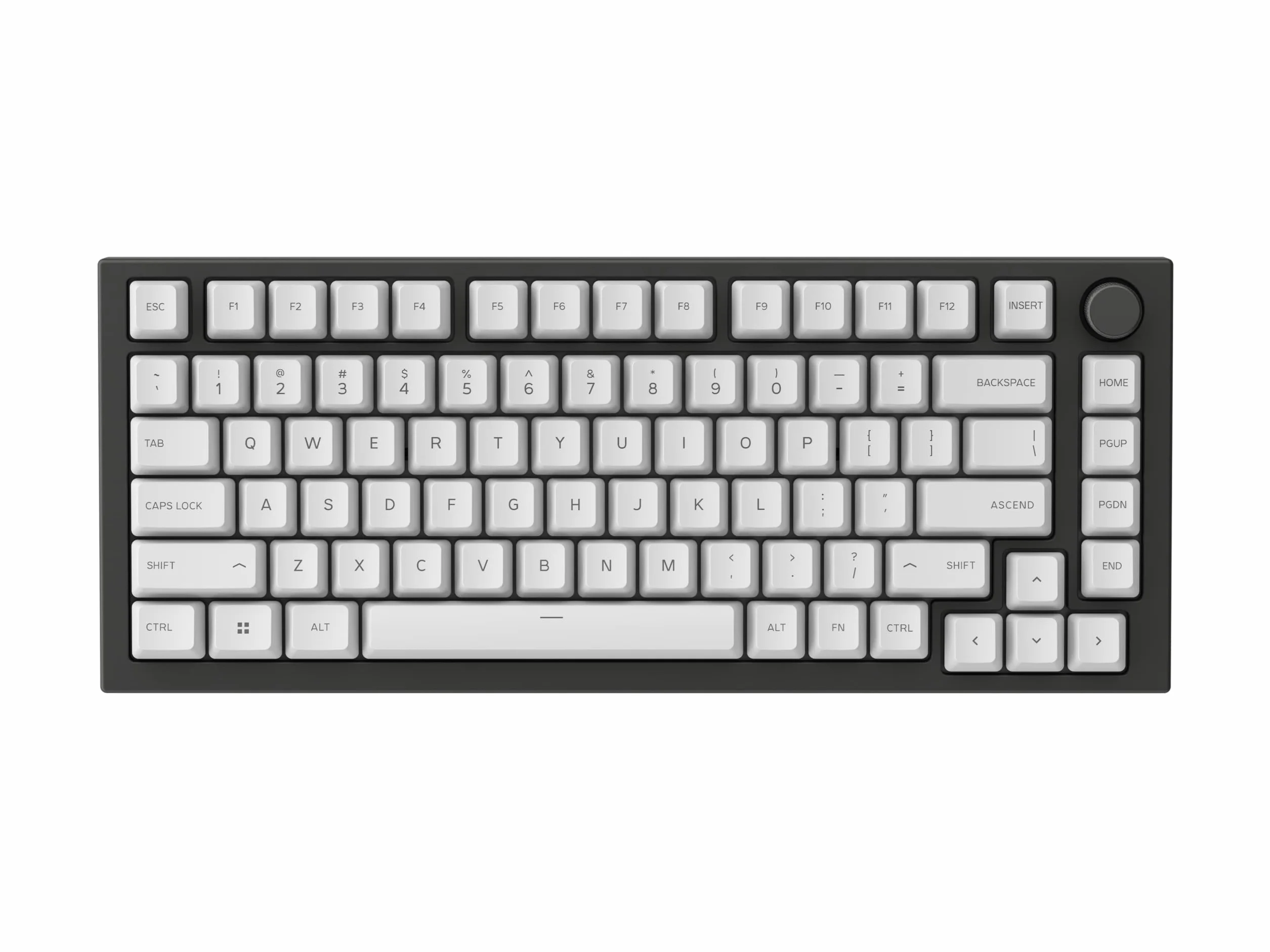 Glorious Gaming 115 klawiszy GPBT – Cherry, bardzo wytrzymały PBT, estetyka, doskonała dźwięk, oryginalny krój pisma, układ US - Arctic White