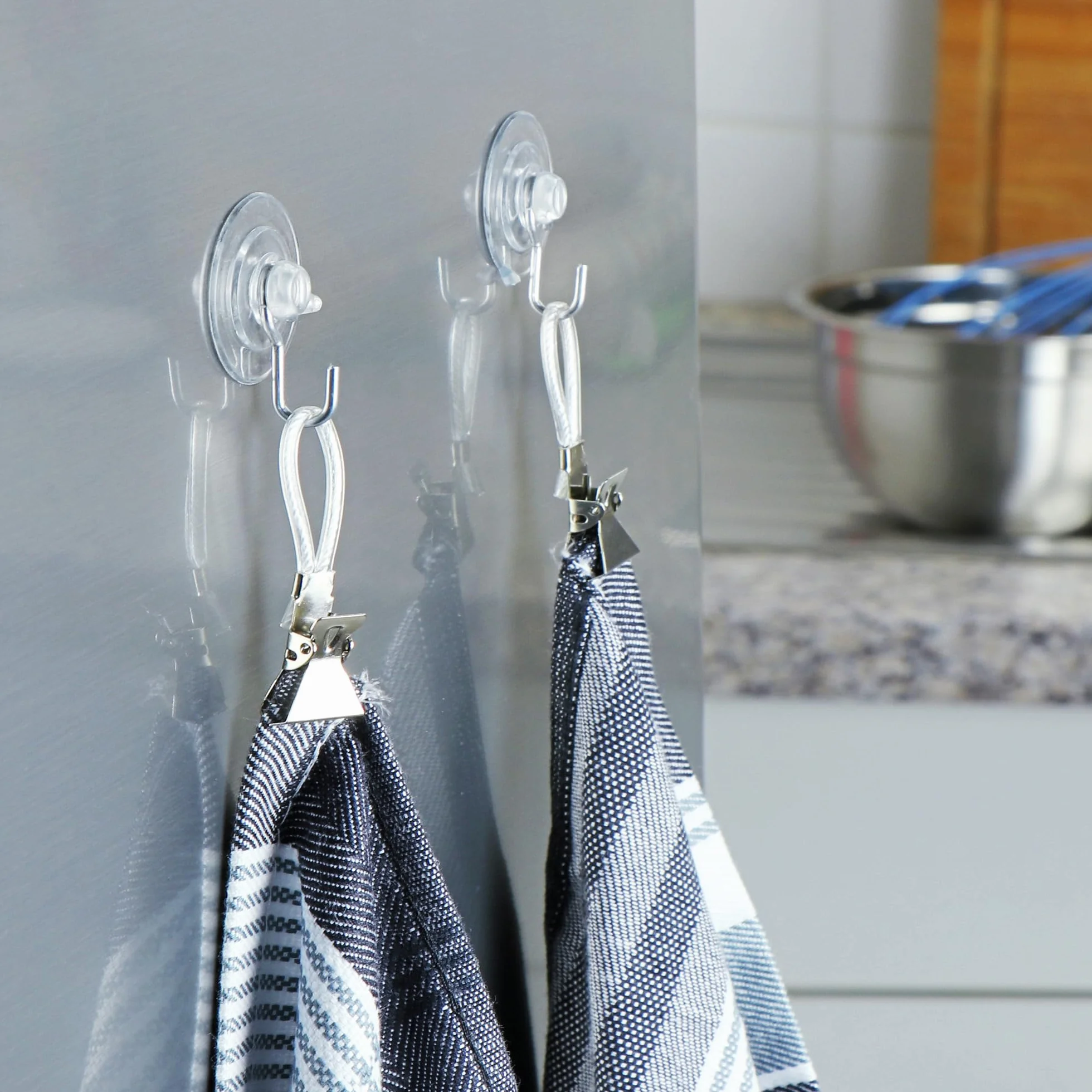 COM-FOUR przyssawki 80 sztuk Ø 3cm uniwersalny uchwyt metalowe haczyki
