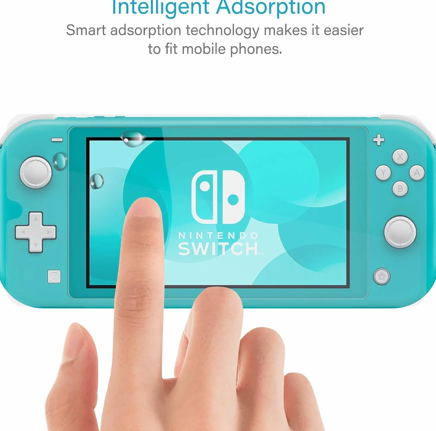 NEW'C Zestaw 3 sztuk szkła hartowanego do Nintendo Switch Lite, folia ochronna ekranu, odporna na zarysowania, bez pęcherzyków powietrza, bardzo wytrzymała (0,33 mm HD Ultra przezroczysta), twardość