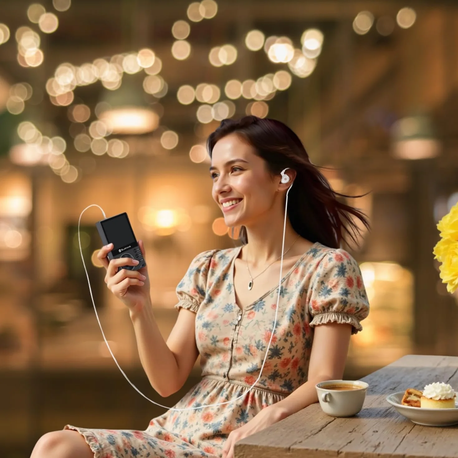 Surfans F20 Pro Android Hi-Res odtwarzacz muzyczny z Dual ESS9018 DAC, DSD512, Spotify & Tidal Support, WLAN i BT LDAC, 4,4 mm Balanced (500 mW), możliwość rozszerzenia do 1 TB, ekran dotykowy MP3 DAP