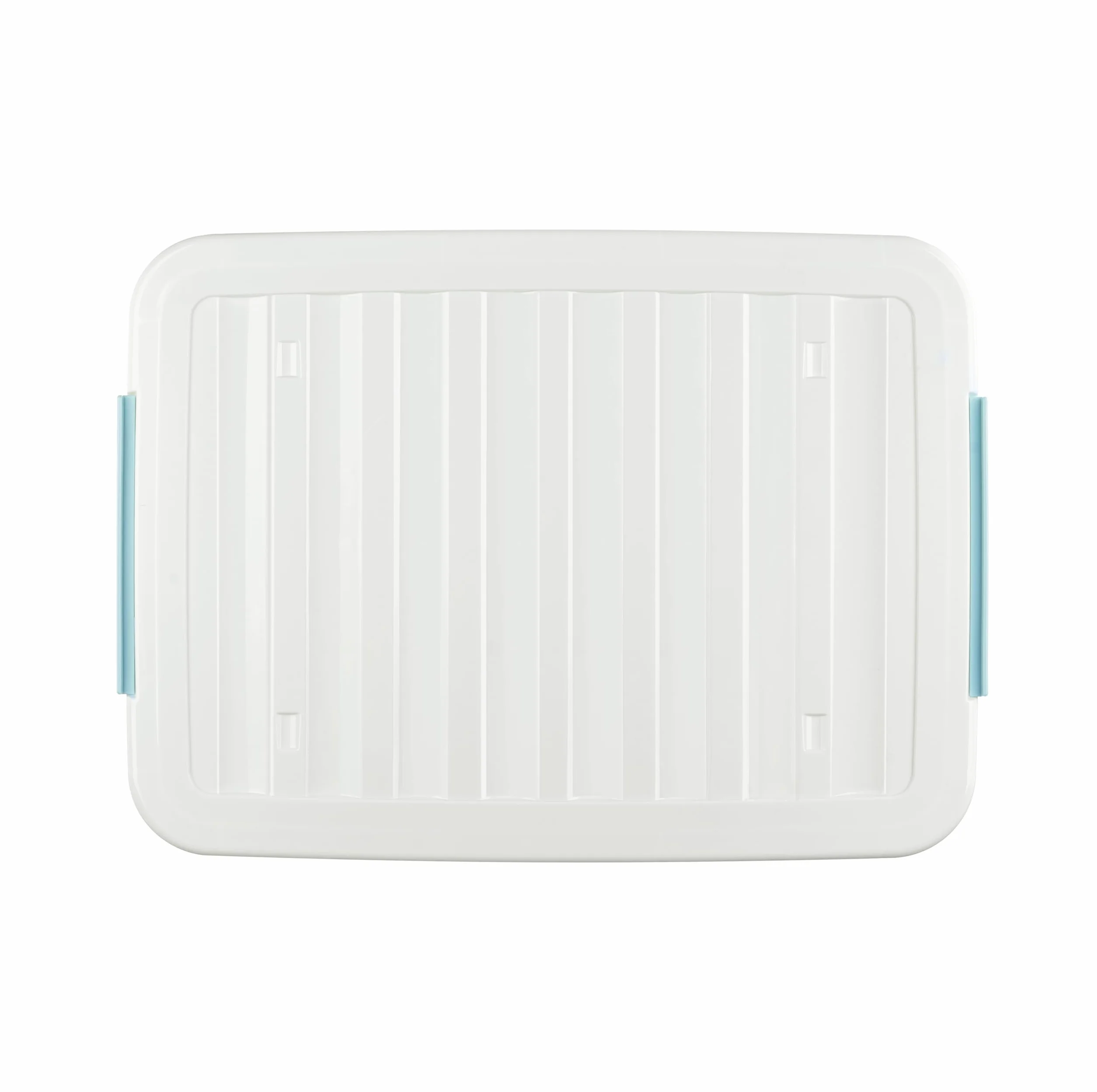 Cetomo 80 l x 3 pudełka do przechowywania z kółkami, plastikowe pudełko do przechowywania z pokrywką, klamry zatrzaskowe, zapięcie na zatrzask, możliwość układania w stos, zagnieżdżanie, trwały