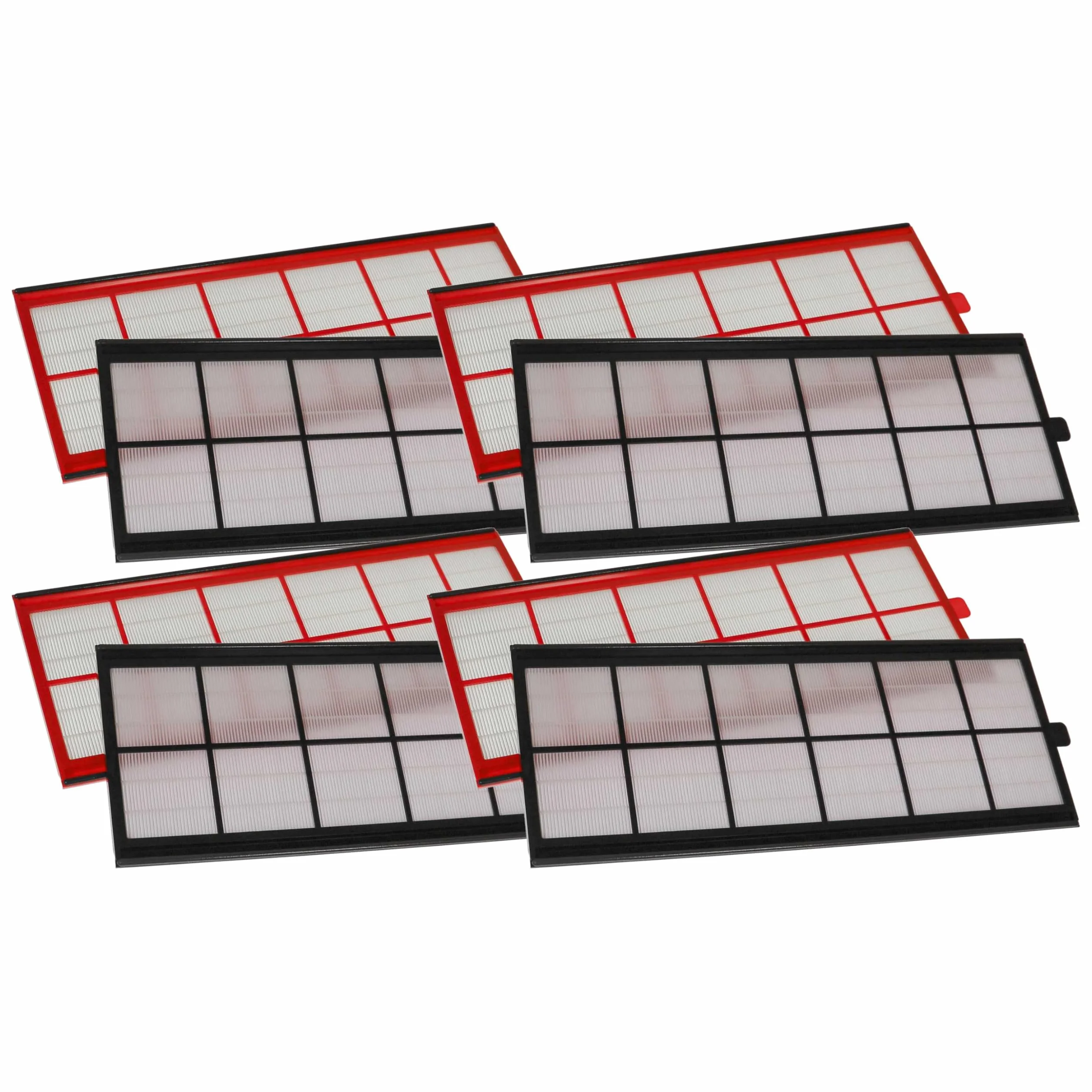 vhbw Zestaw 8 filtrów do Aeris 550 350 450 G4/F7 50x17x1 cm biały czerwony czarny