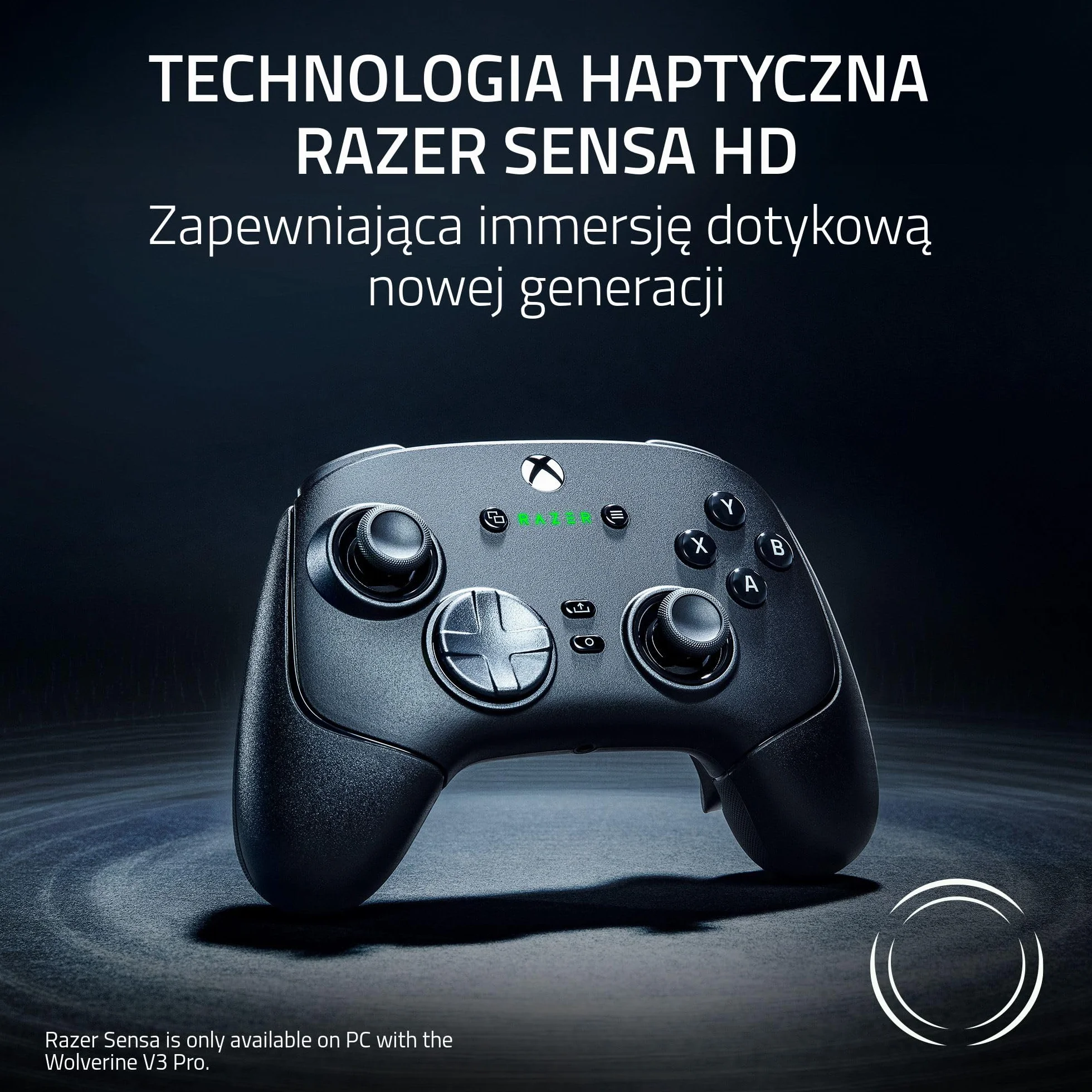 Razer Wolverine V3 Pro - bezprzewodowy kontroler e-sportowy do Xbox i PC (HyperSpeed Wireless, dotykowe przyciski akcji Mecha, analogowe drążki z efektem Halla, wibracje dotykowe) Czarny