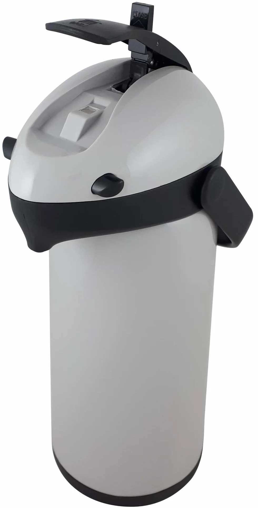 Helios Termos z pompką Airpot 1,9 l, tworzywo sztuczne, szary/czarny, obsługa jedną ręką