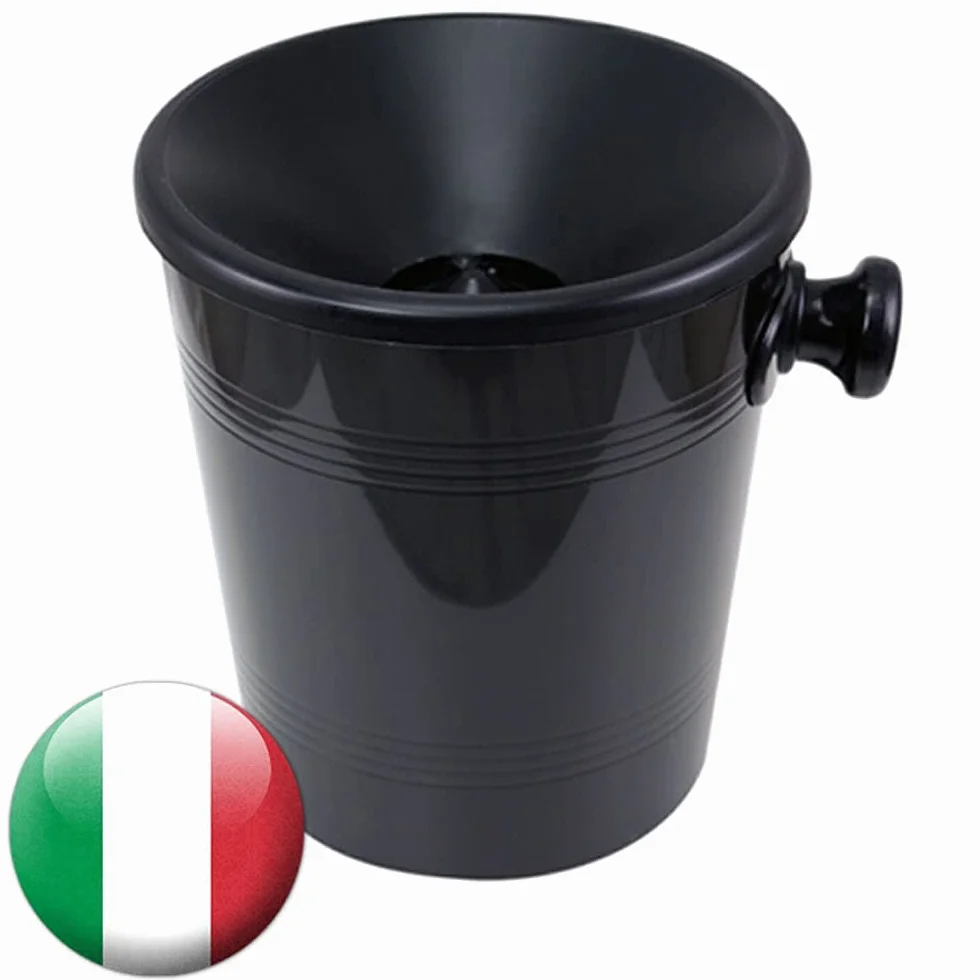 Spittoon - Spawacz - Crachoir - Spucknapf - Profesjonalne plastikowe - Model stożkowy 12 - pojemność 1.2 lt. - By Black (Black), 3