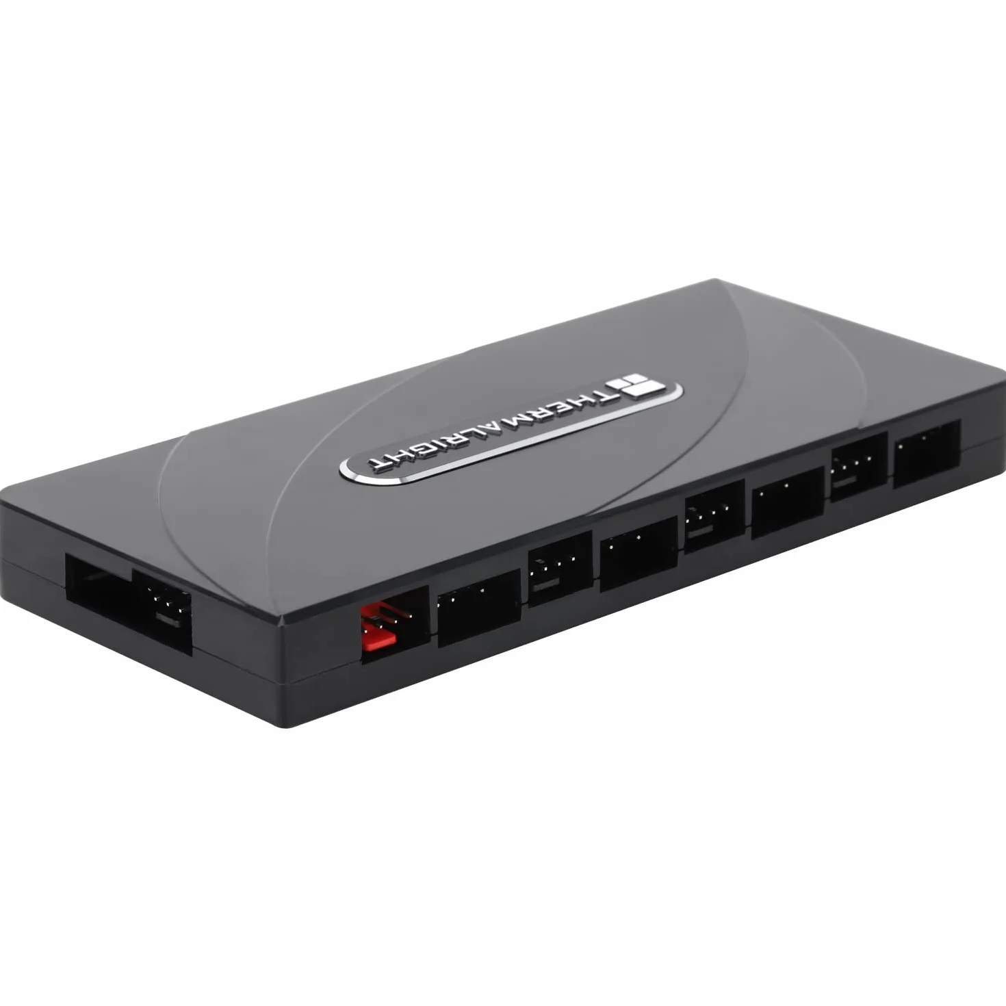 TR i ARGB HUB × 8, kontroler / PWM wykorzystuje zasilanie SATA, obsługuje 8 grup wentylatorów, wentylatorów PC i kontrolera wentylatora ARGB, kabel SATA nie wchodzi w zakres dostawy