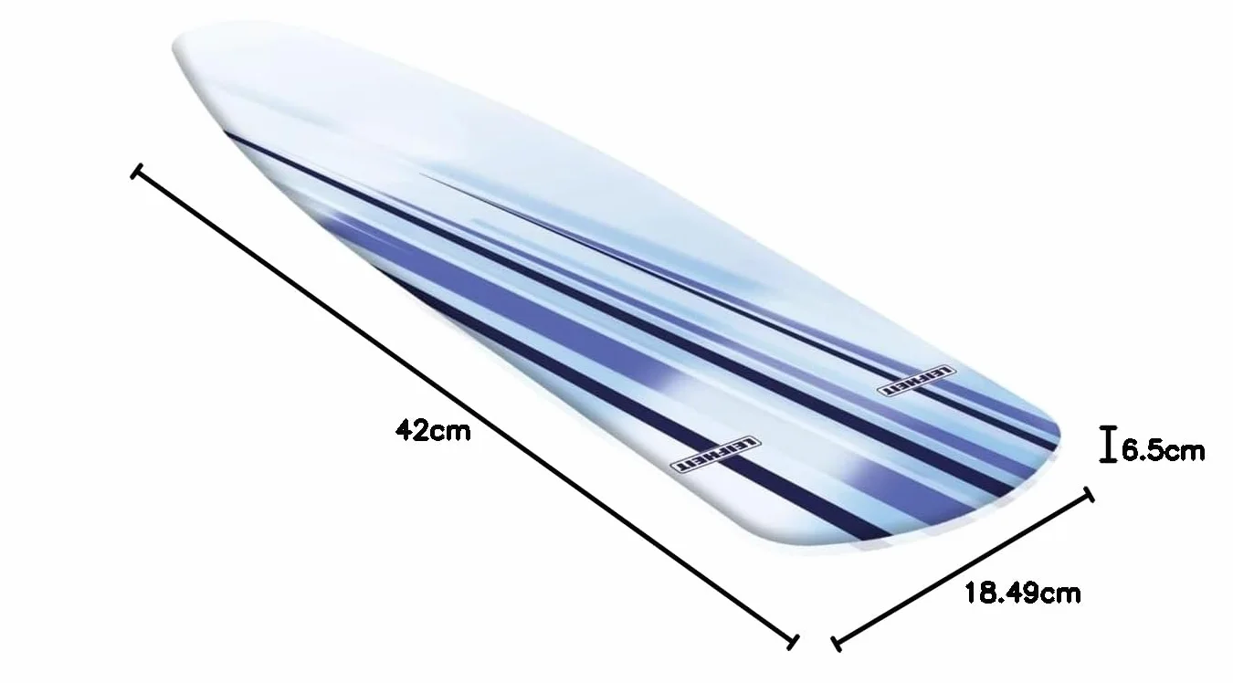 Leifheit Air Active średnio wyściełana osłona na deskę do prasowania, zastępcze pokrowce na deskę do prasowania, 118 x 38 cm, Blue Flow, Air Active