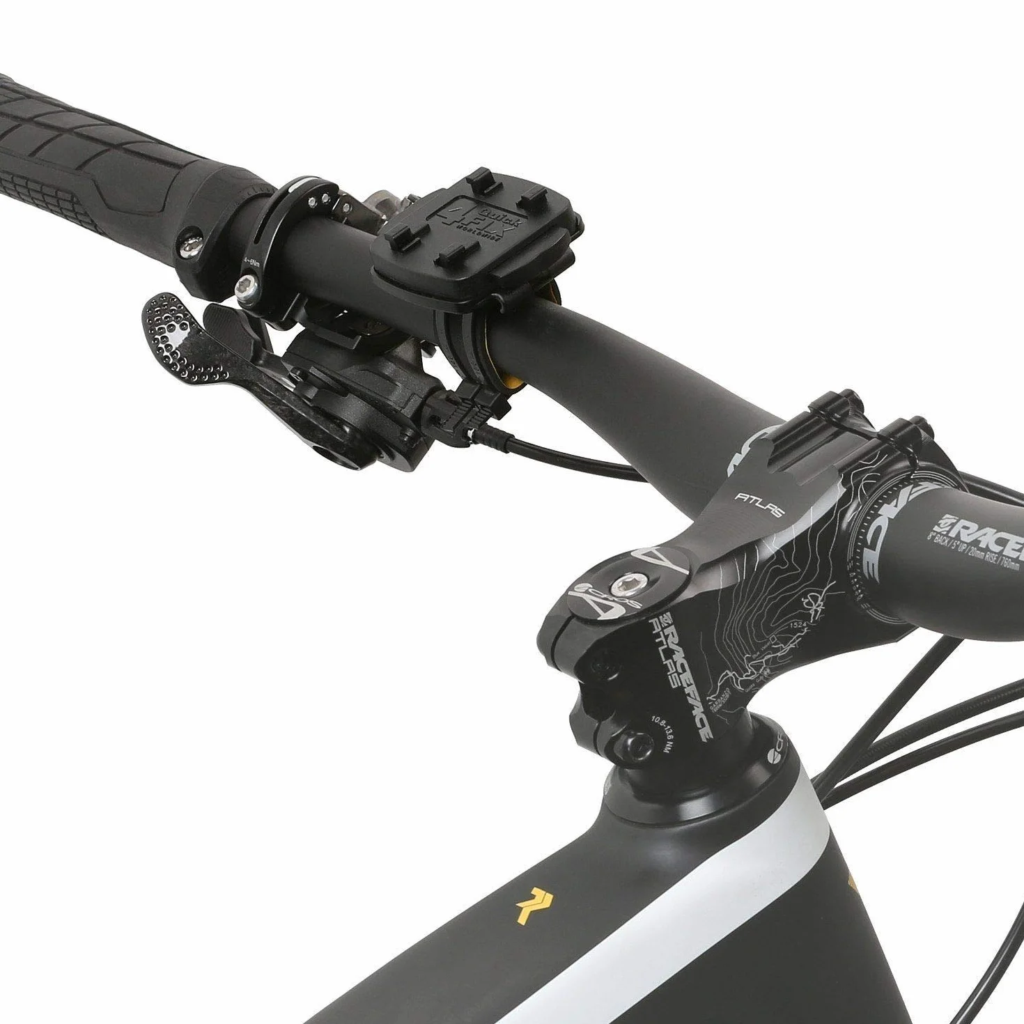 Wicked Chili Uchwyt rowerowy kompatybilny z Garmin eTrex, Dakota, Oregon, Approach, Astro, GPSMAP (dokładnie dopasowany, QuickFix, z zamykanymi opaskami kablowymi, Made in Germany), czarny