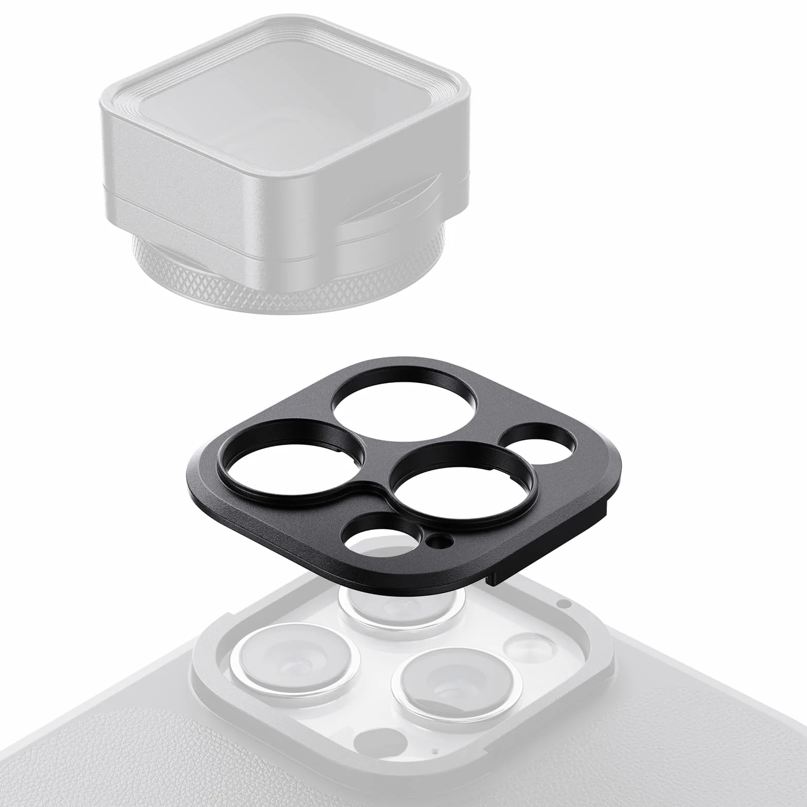 Płytka montażowa obiektywu z gwintem SMALLRIG FilMov 17 mm do klatki iPhone'a serii 16, tylna ścianka obiektywu tylko do klatki SmallRig Phone Cage serii 16-4992