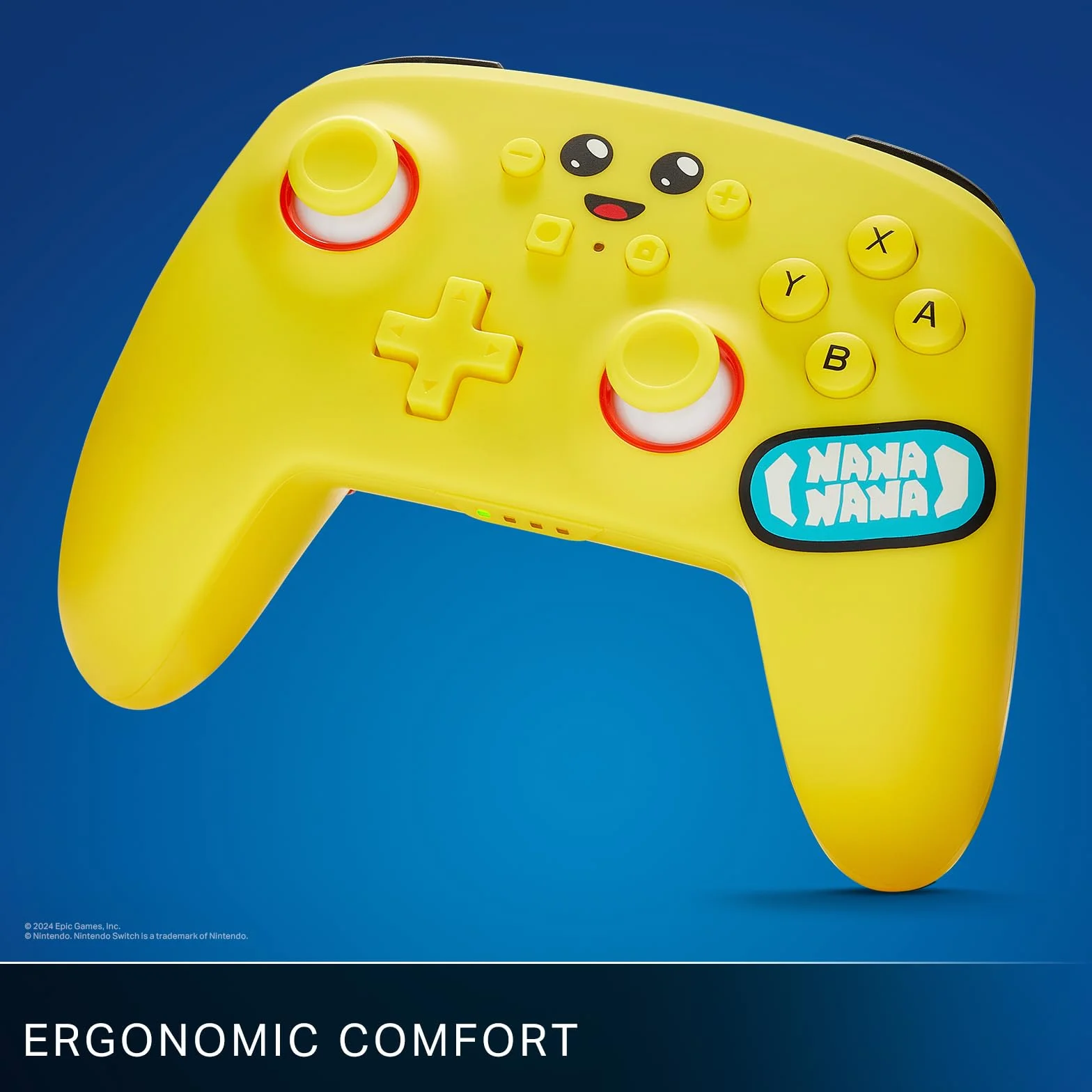 Ulepszony kontroler bezprzewodowy PowerA do konsoli Nintendo Switch - Peely, Nintendo Switch model OLED, Nintendo Switch Lite, gamepad, kontroler do gier, kontroler Bluetooth