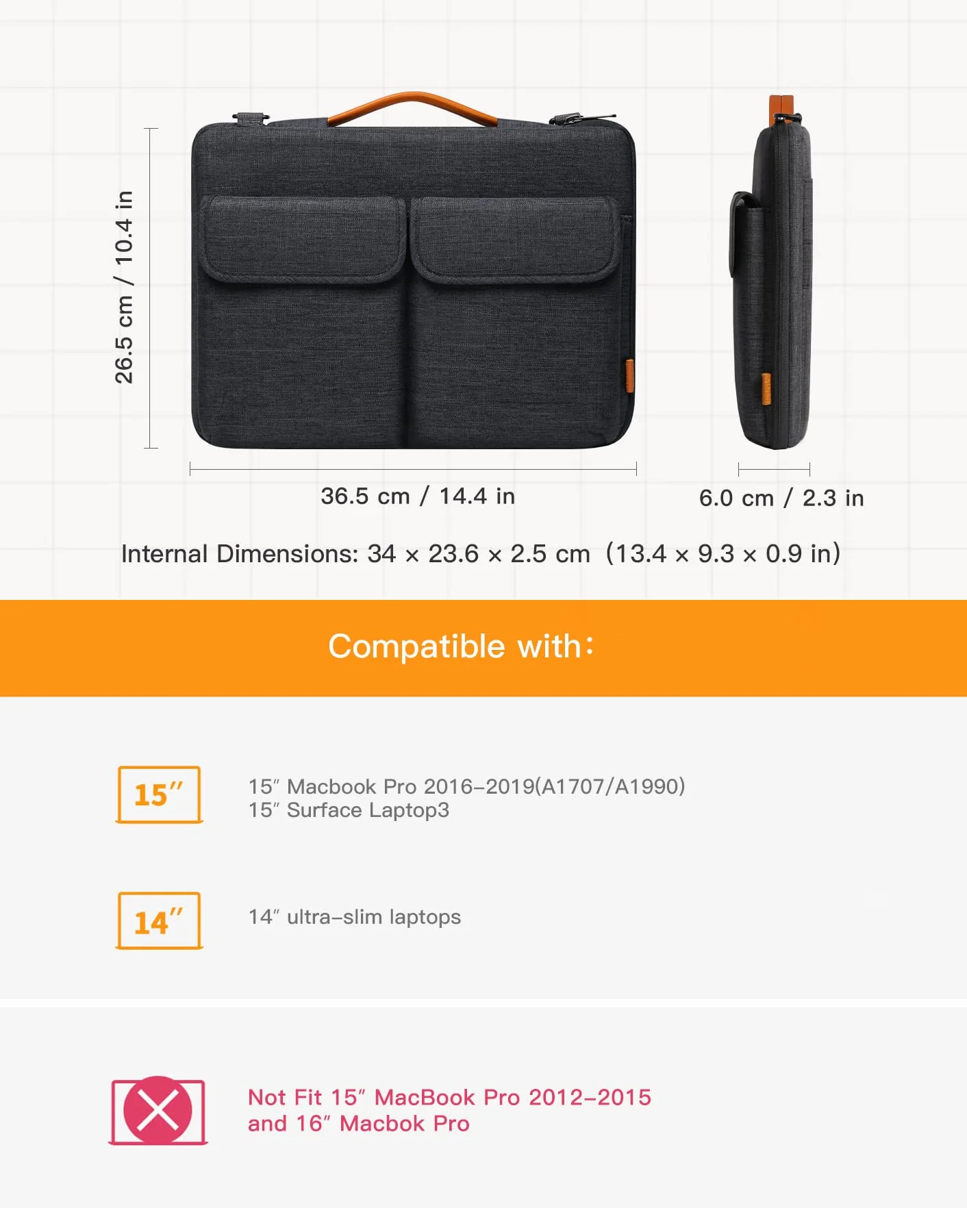 Inateck torba na laptopa pokrowiec