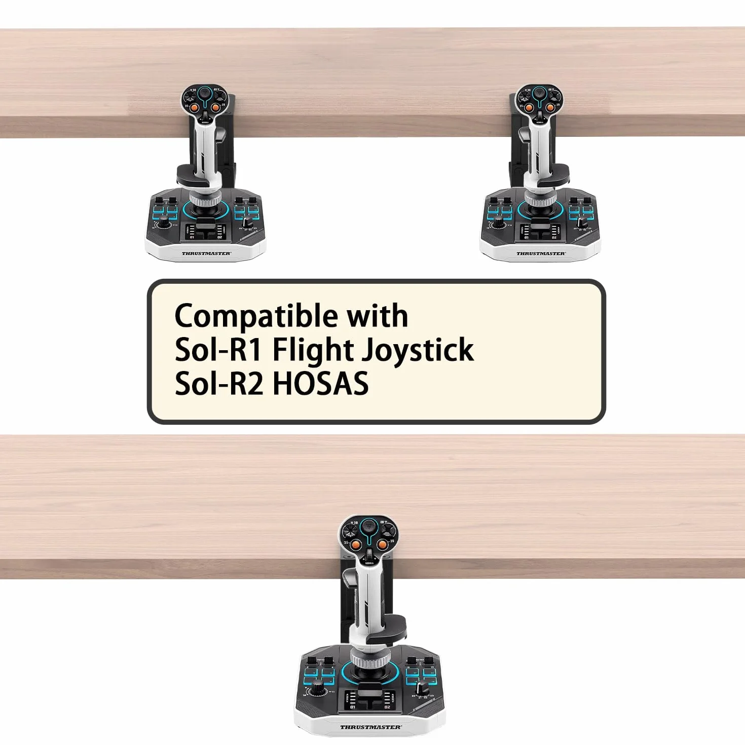 Uchwyt biurkowy do Thrustmaster T-Flight Hotas X, Logitech G Extreme 3D, Turtle Beach VelocityOne Flightstick