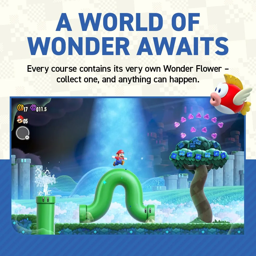 Nintendo Super Mario Bros. Wonder Standard Chinois traditionnel, Allemand, Néerlandais, Anglais, Espagnol, Français,