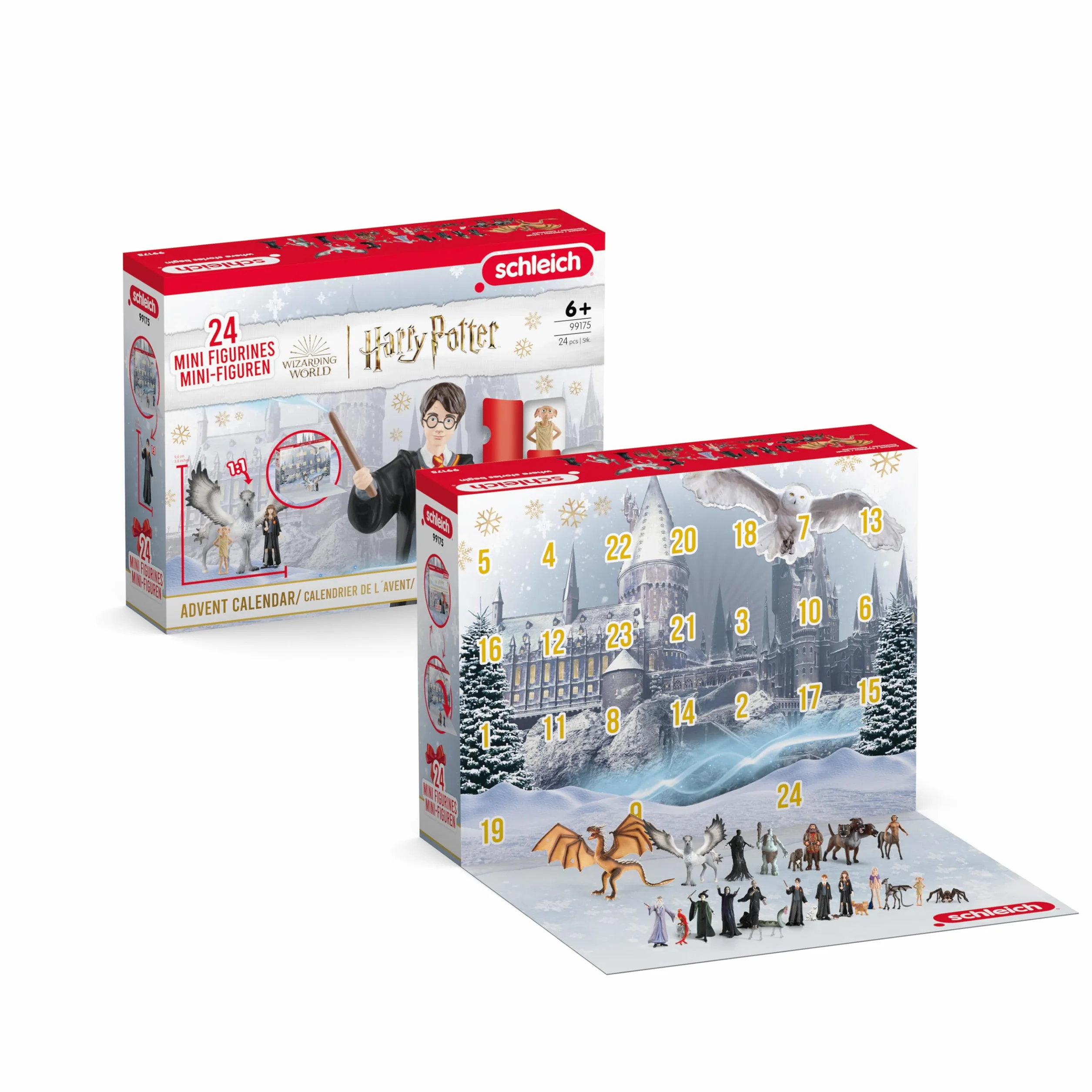 Schleich Harry Potter Kalendarz adwentowy 2025 – 99175 realistyczne figurki kolekcjonerskie 24 figurki prezent dla dzieci od 6 lat