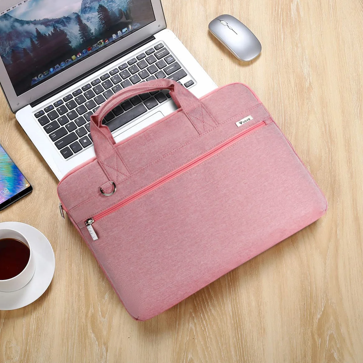 Voova Wodoszczelna, odporna na wstrząsy torba na laptopa 360°, z paskiem na ramię i uchwytem, kompatybilna z Apple Macbook Dell Acer ASUS Samsung HP Microsoft Lenovo