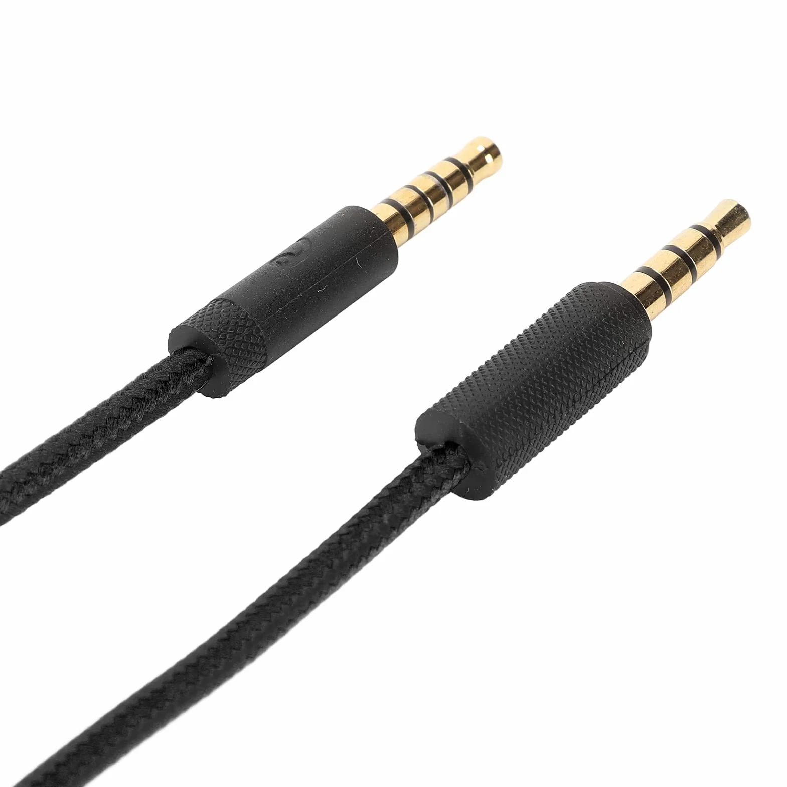 Tkany kabel do słuchawek do gier, z regulacją głośności i przełącznikiem wyciszenia, zamiennik kabla audio Aux, kompatybilny z G Pro G Pro X G433 G233 (czarny)