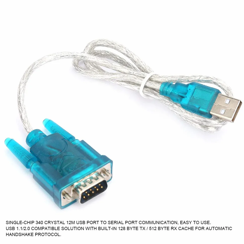 Adapter USB na RS232, 2 Sztuki Kabel Szeregowy 9-Pinowy Kompatybilny z Modemem i Urządzeniami dla Komputerów i Aparatów Cyfrowych