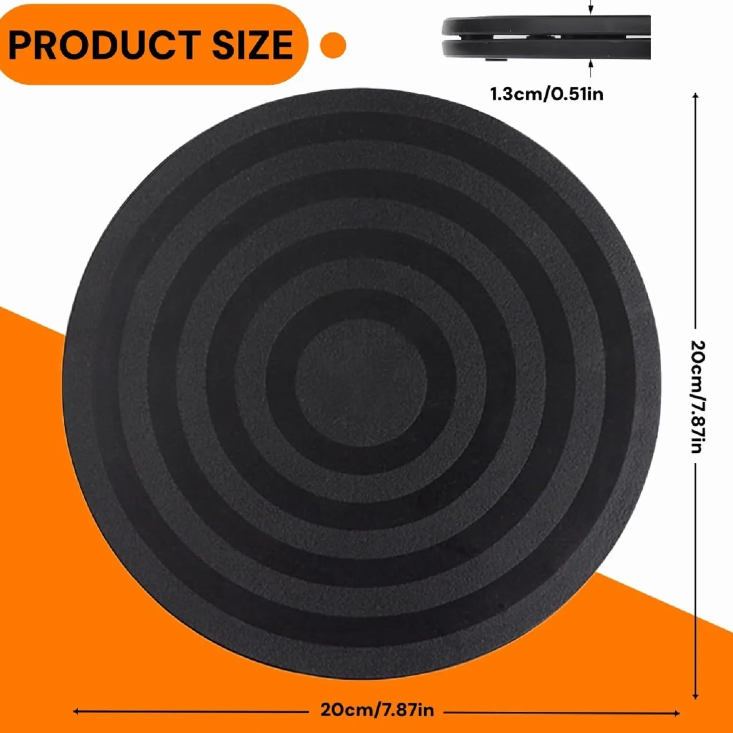 20 cm obracająca się platforma, obrotowa podstawa gramofonu, obrotowy stojak o 360°, gramofon ze stalową kulką, obrotowy talerz do telewizora Rzemiosło Rośliny Bonsai (20 cm)