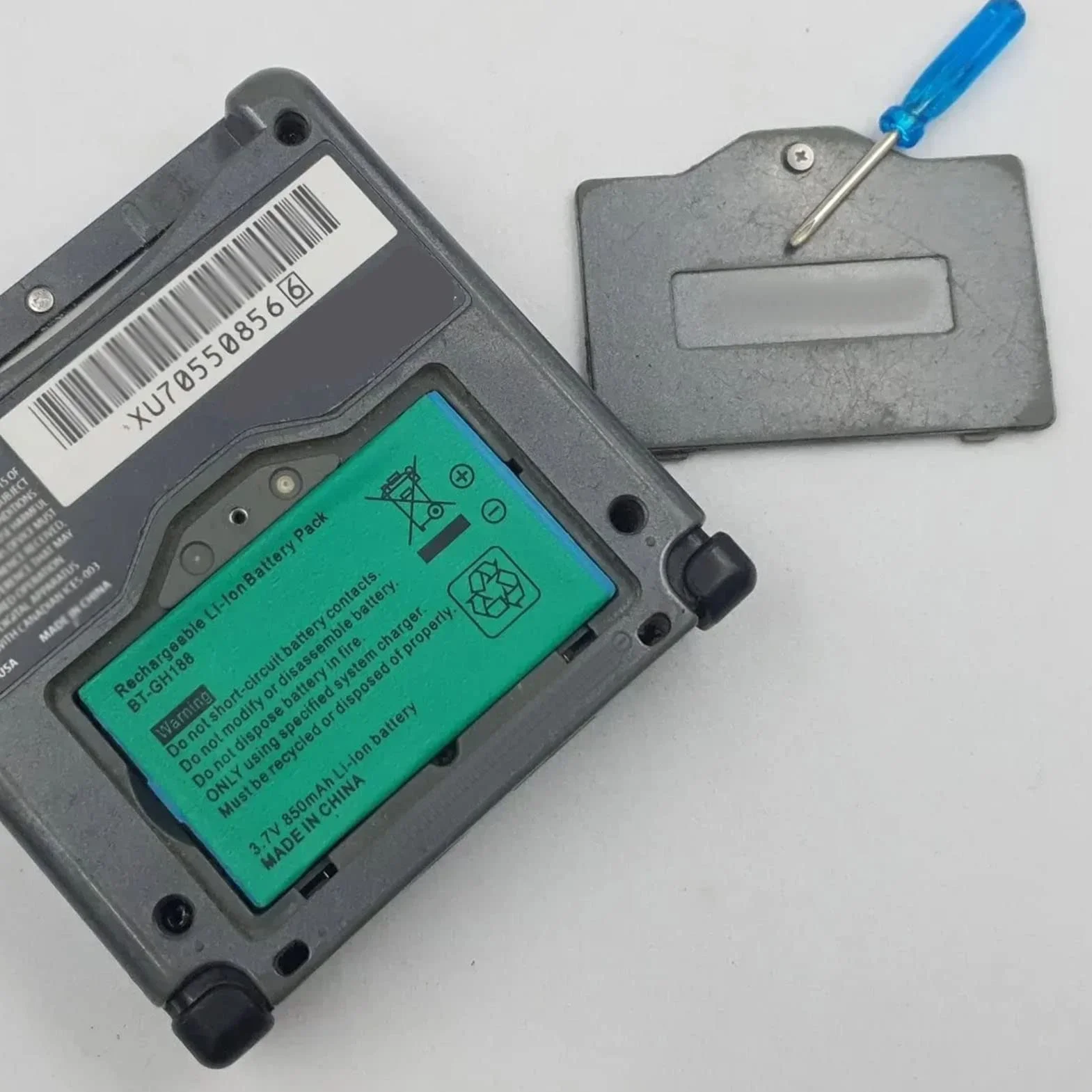 Wymiana akumulatora litowo-jonowego 3,7 V 850 mAh z wkrętakiem do GBA SP Game Boy Advance SP