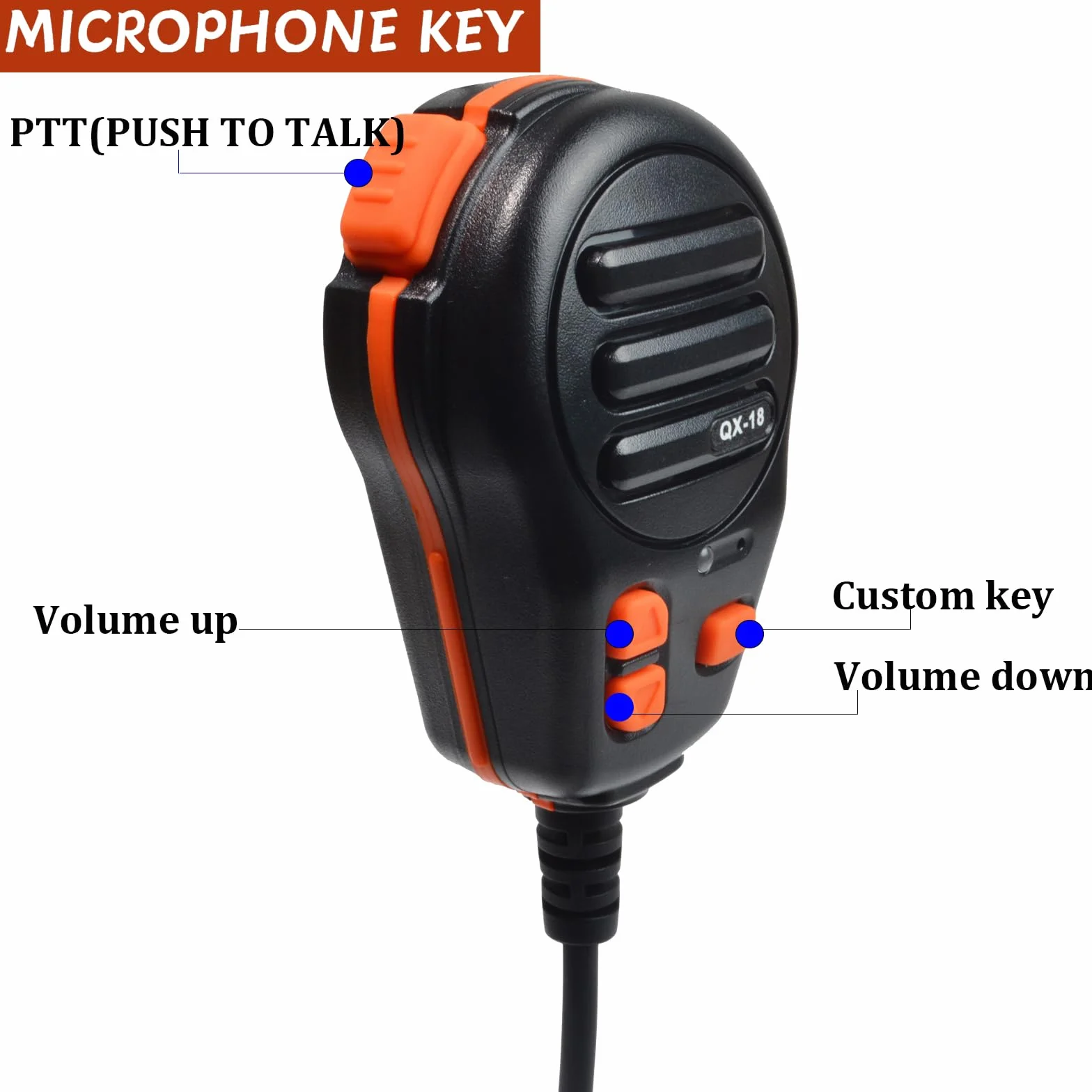 Mikrofon USB-A, mikrofon PTT i programowalny klucz do amerykańskiego symulatora ciężarówki, komputera, laptopa, telefonów komórkowych, gier komputerowych z uchwytem na mikrofon i