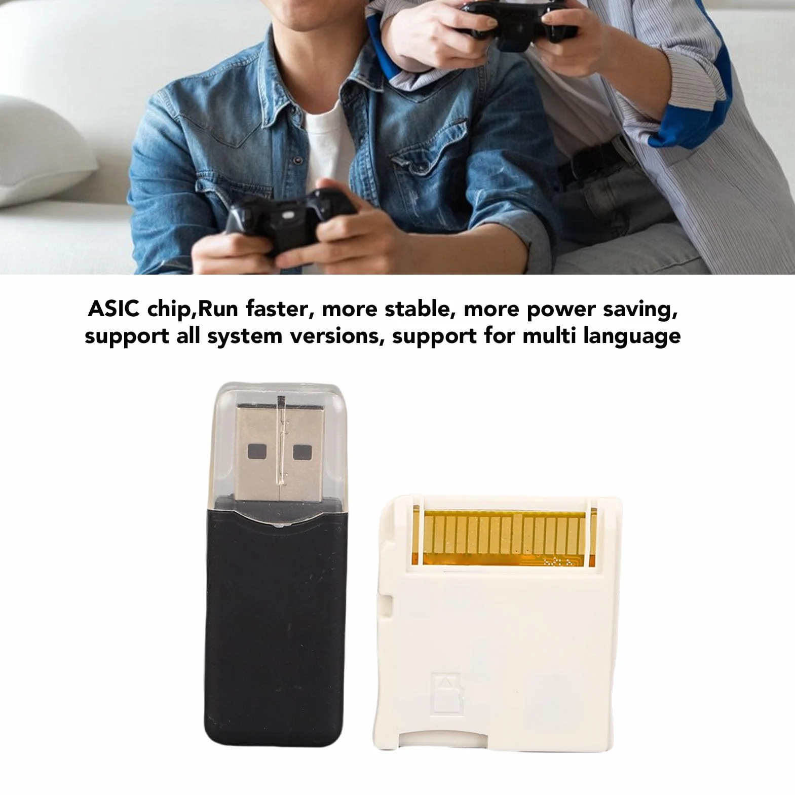 Tosuny Flashcart dla 3DS/2DS XL/NDS, Chip ASIC, Karta Flash Gier Wideo, Kompatybilny z NDSI/NDSL/NOWY 3DS (WHITE)