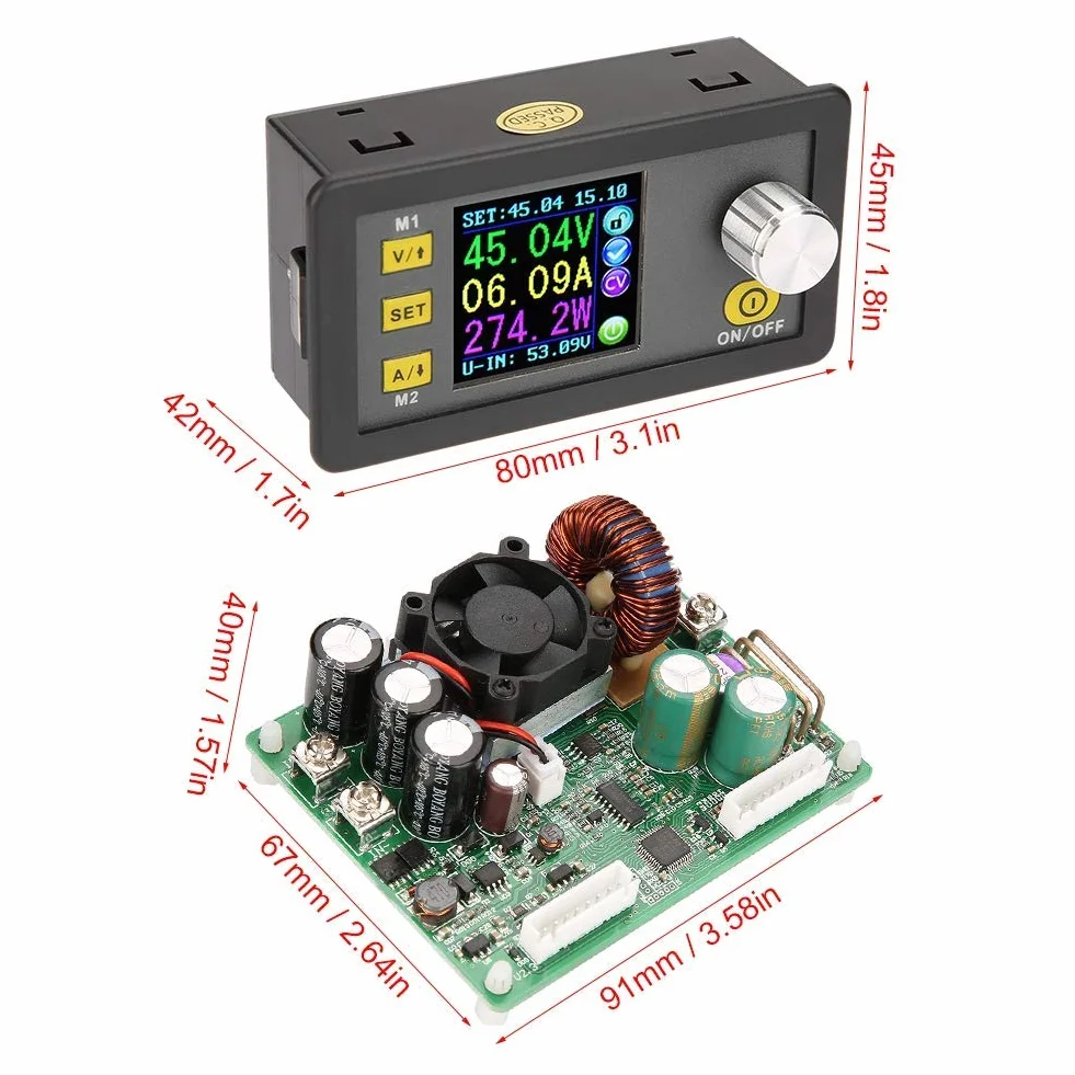 DollaTek DPS5015 Komunikacja USB 50V 15A modu? zasilania obni?aj?cy pr?d sta?ego napi?cia przetwornica napi?cia Buck Voltomierz