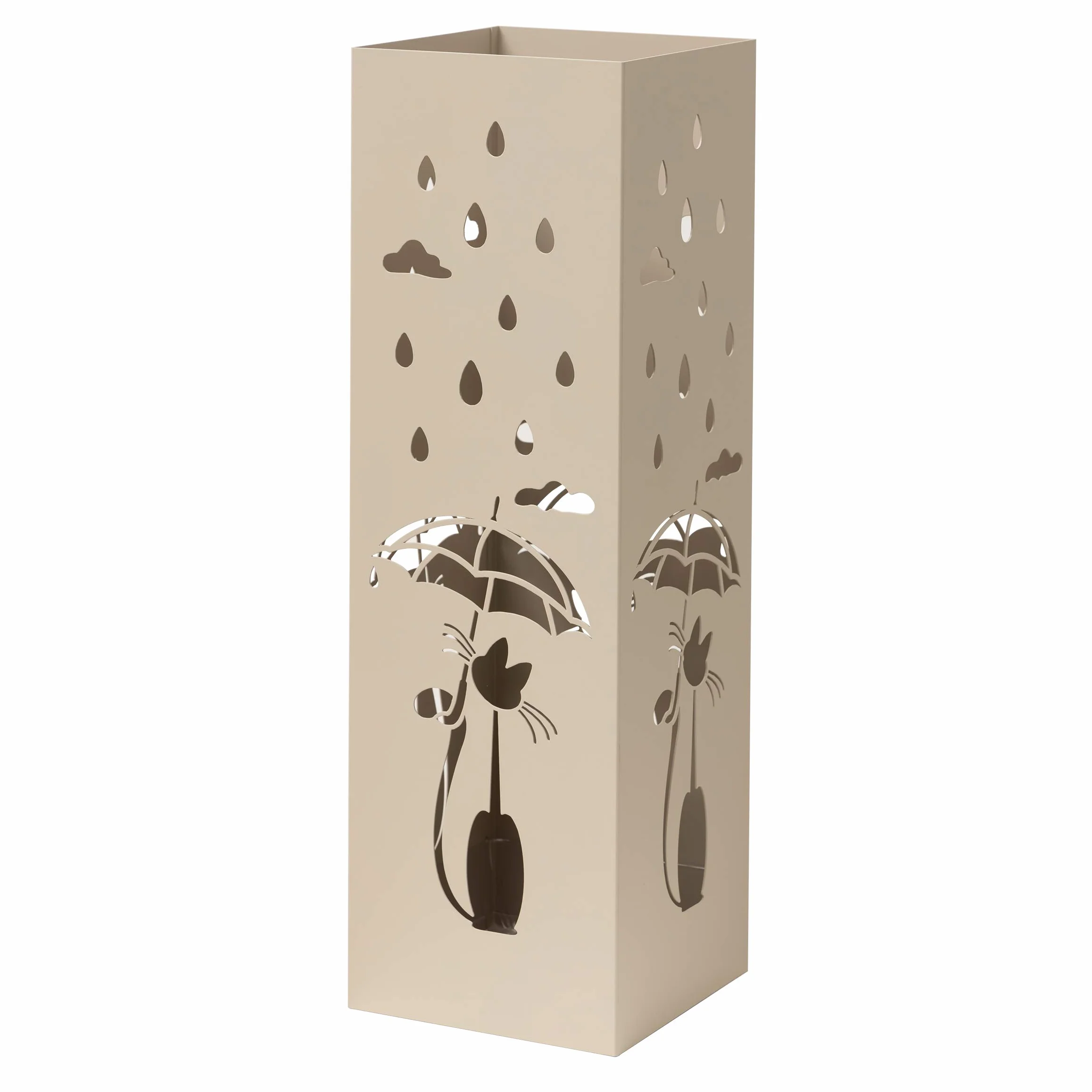 Baroni Home Metalowy uchwyt na parasole Tortora 15,5x15,5x49 cm