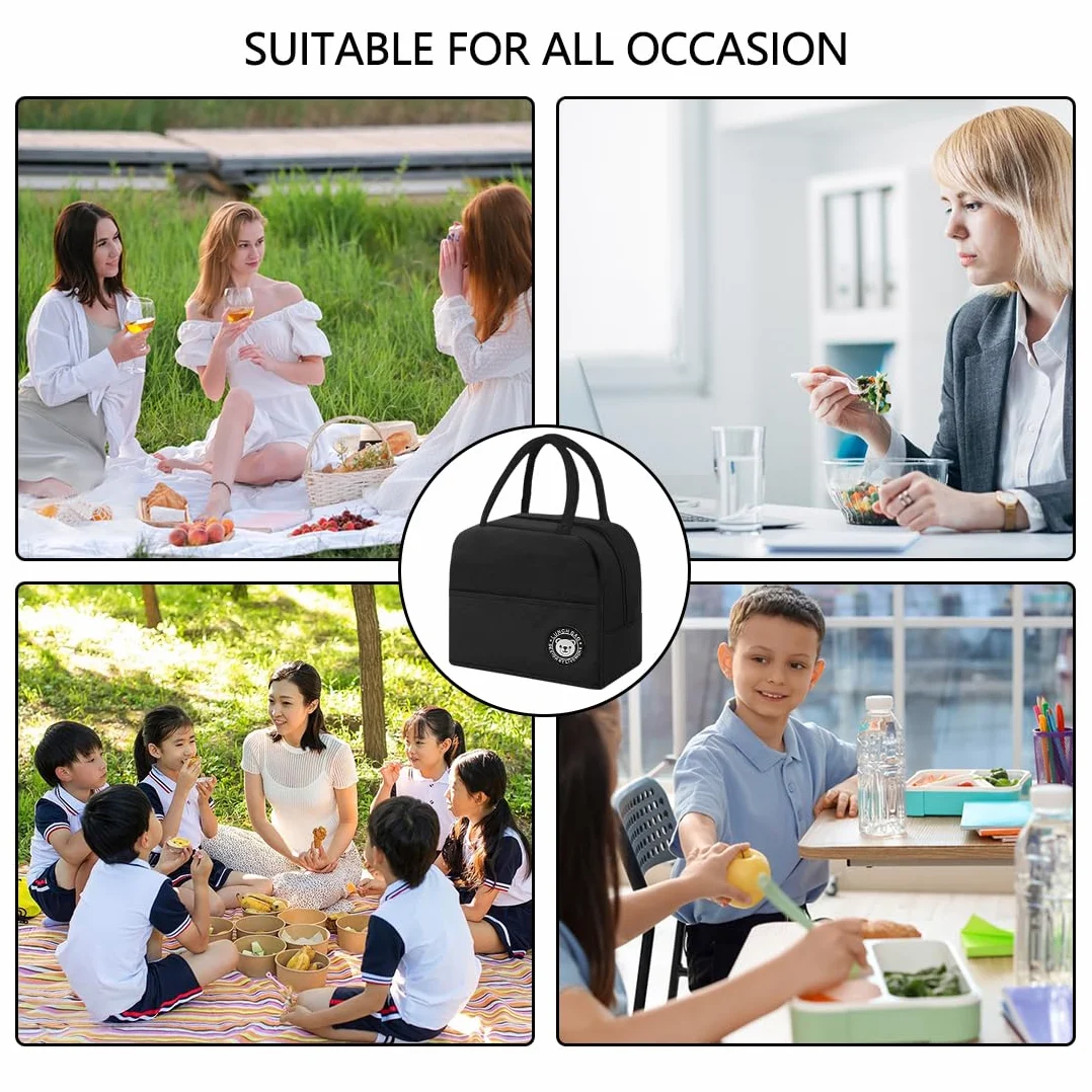 Generisch SHSMPXOY torba chłodząca, mała, 6 l, izolowana torba na lunch z podszewką foliową, mini torba chłodząca z izolowaną folią aluminiową, torba na lunch, przenośna torba chłodząca do szkoły